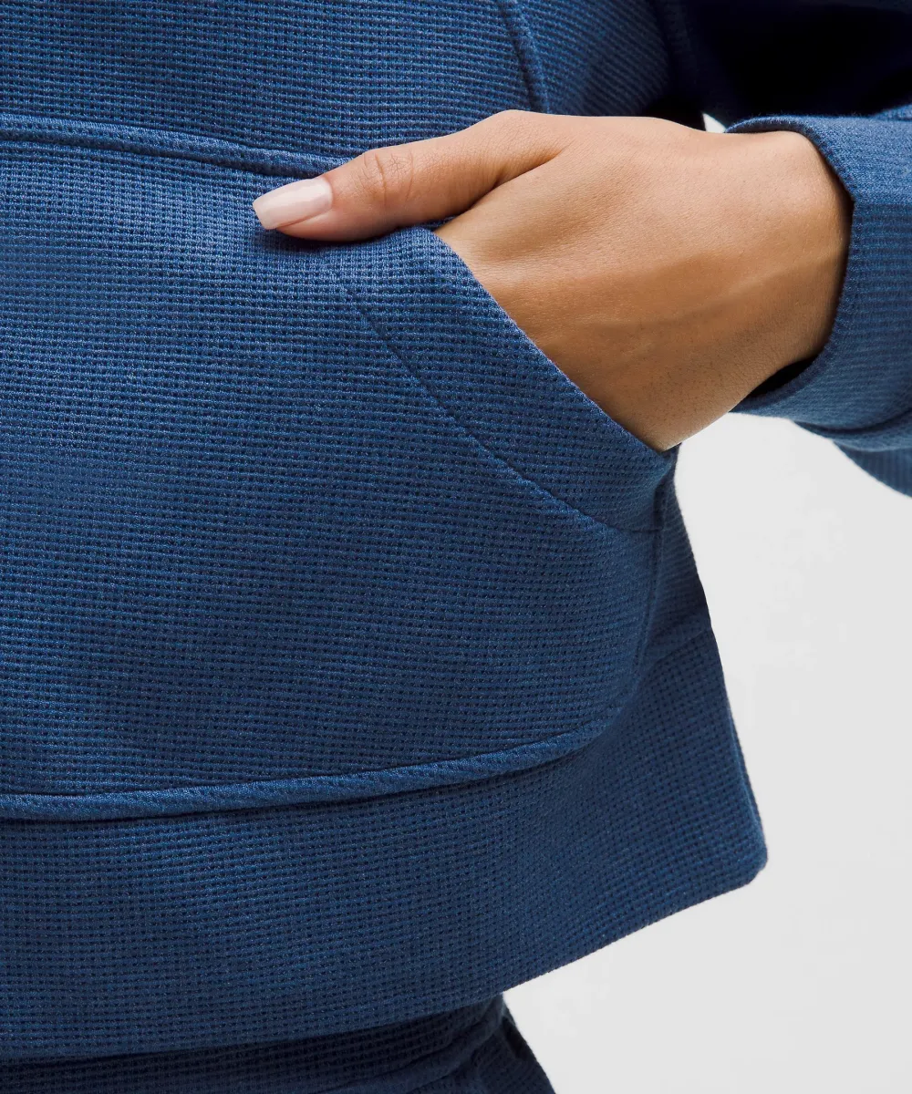 Women's Waffle Lounge Set – Hoodie & Wide-Leg Pant