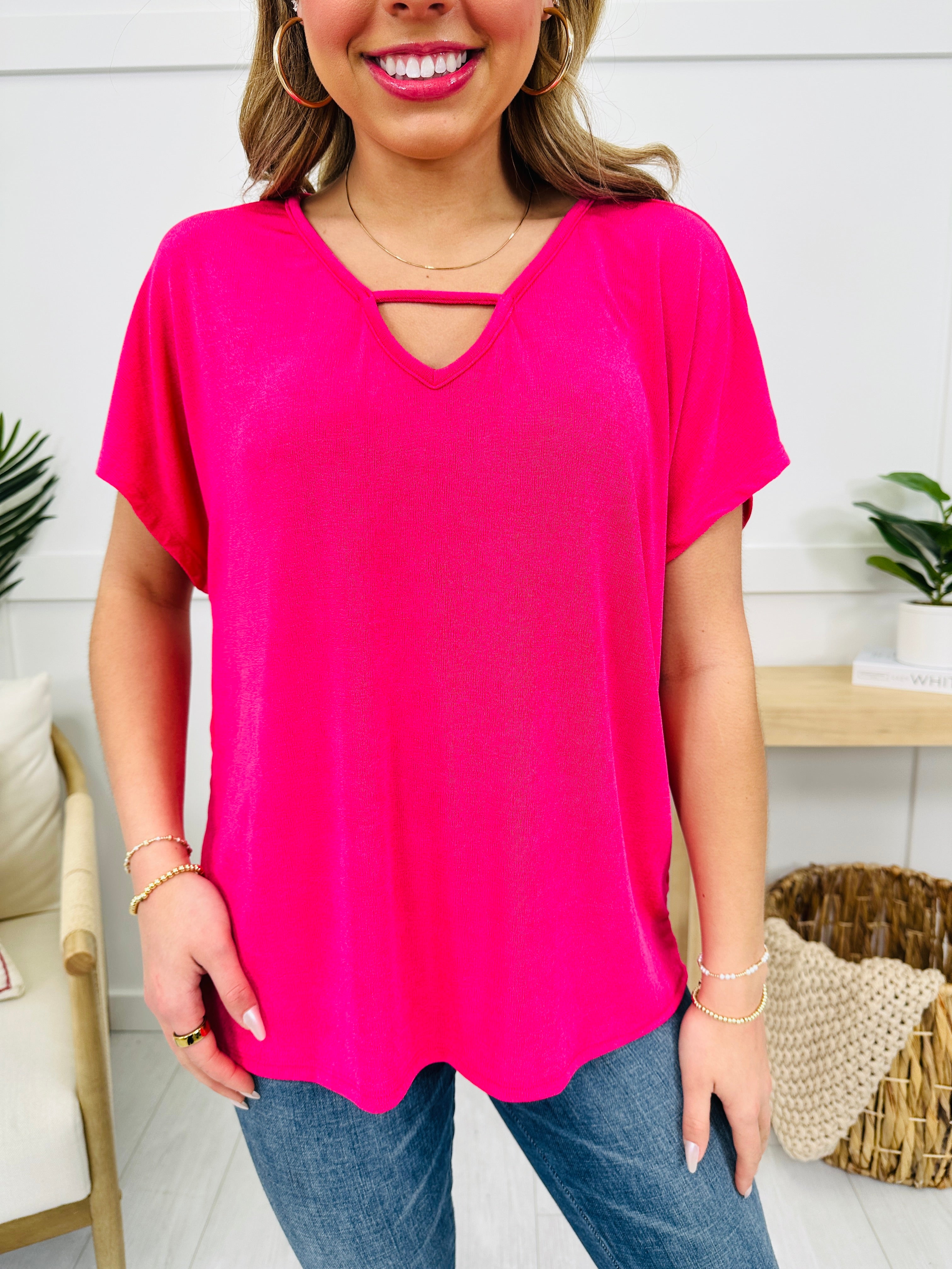 Cut To Perfection Top- Multiple Colors!
