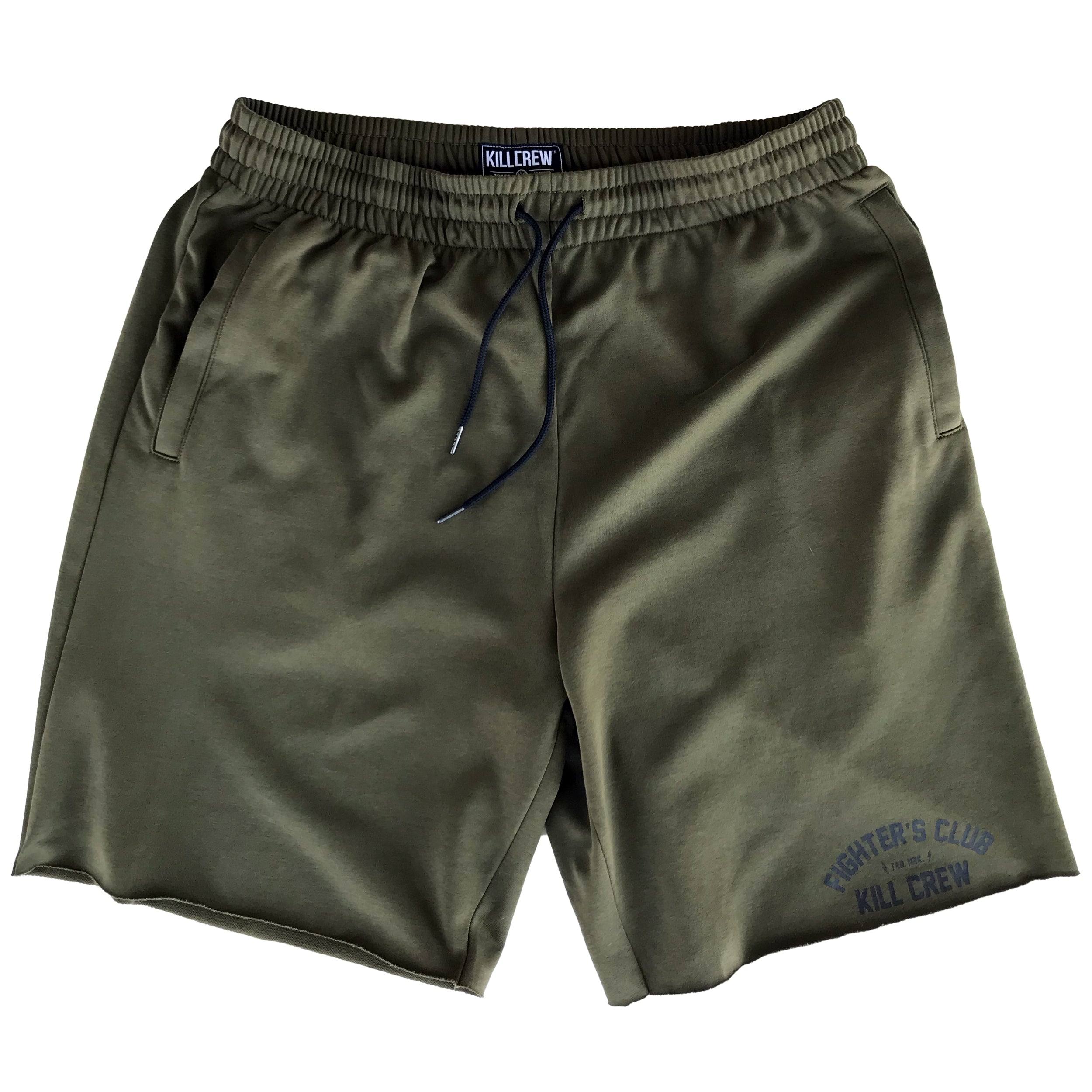 RELAXED CUT SHORTS FIGHTER'S CLUB - OLIVE