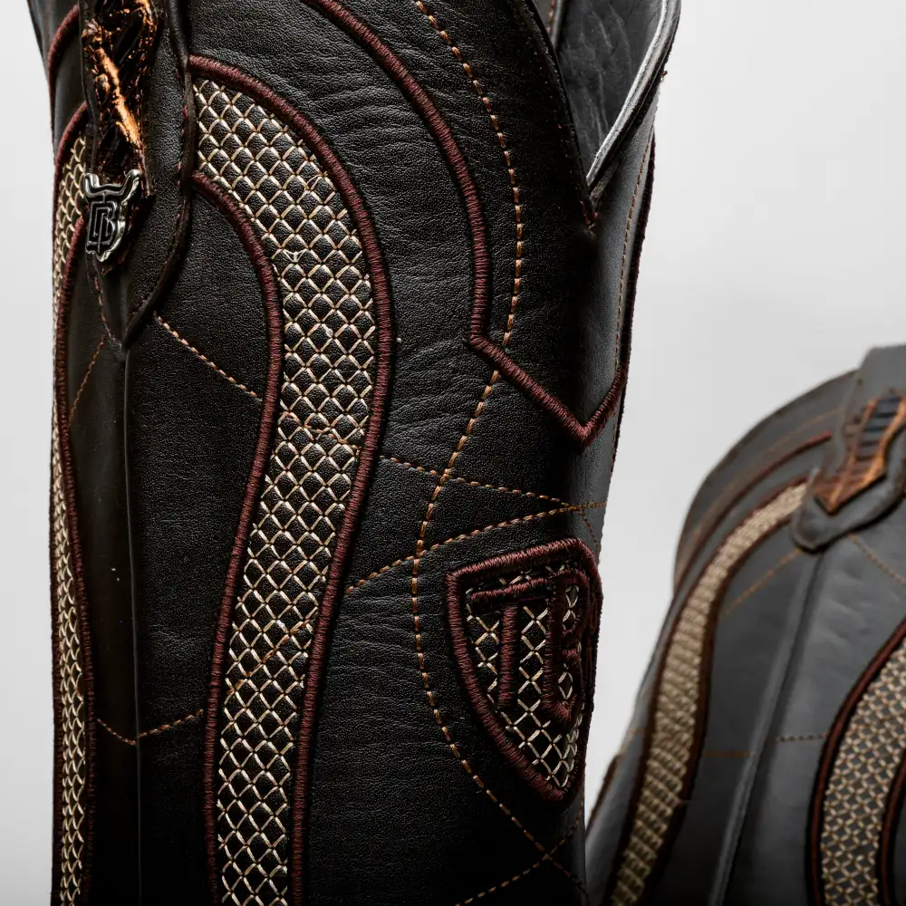 Two-Tone Honey Manglar Caiman Belly - Cutter Toe