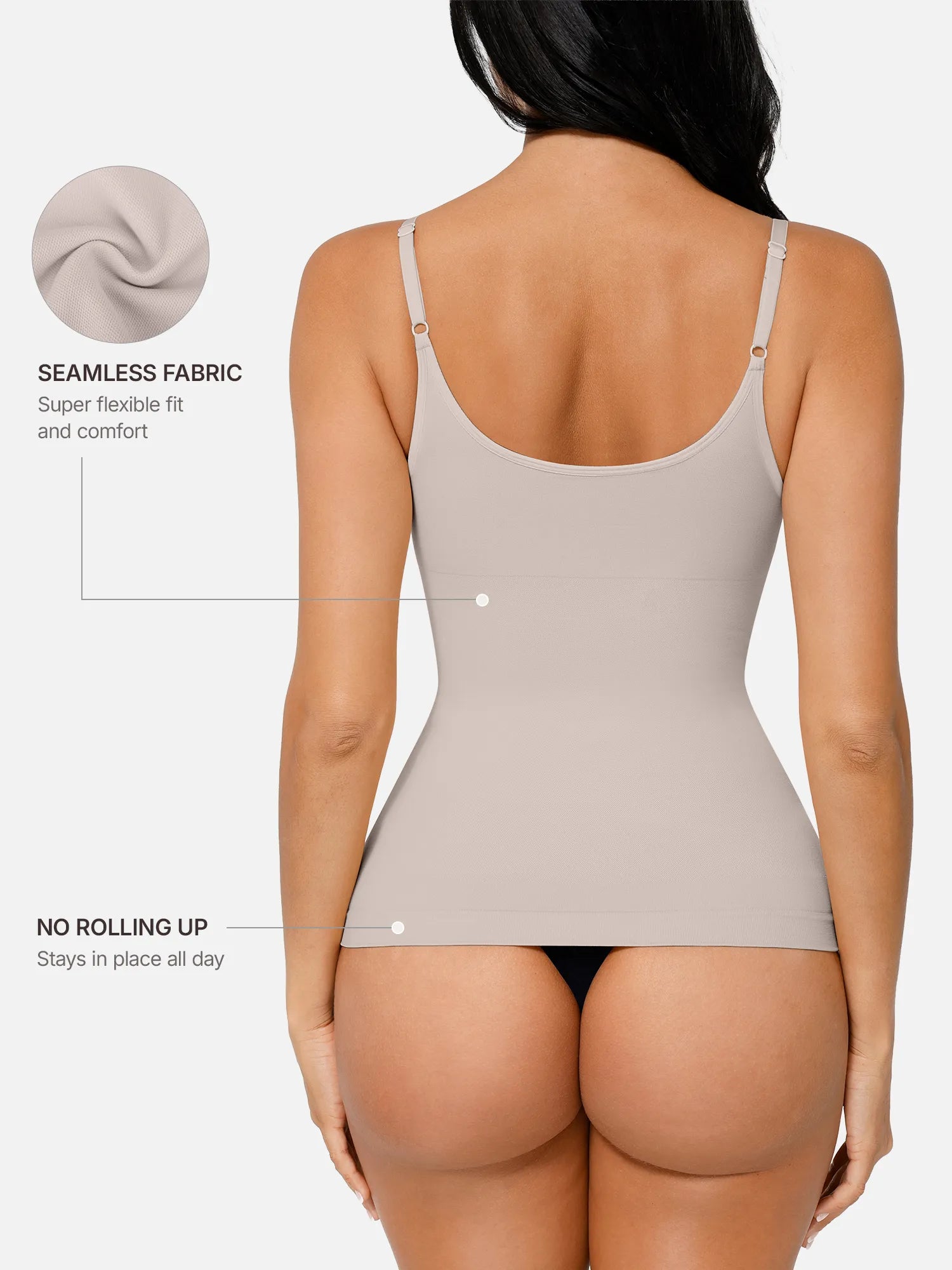 Feelingirl Bust Support Waist and Abdomen Control Shape Tank Top Vest