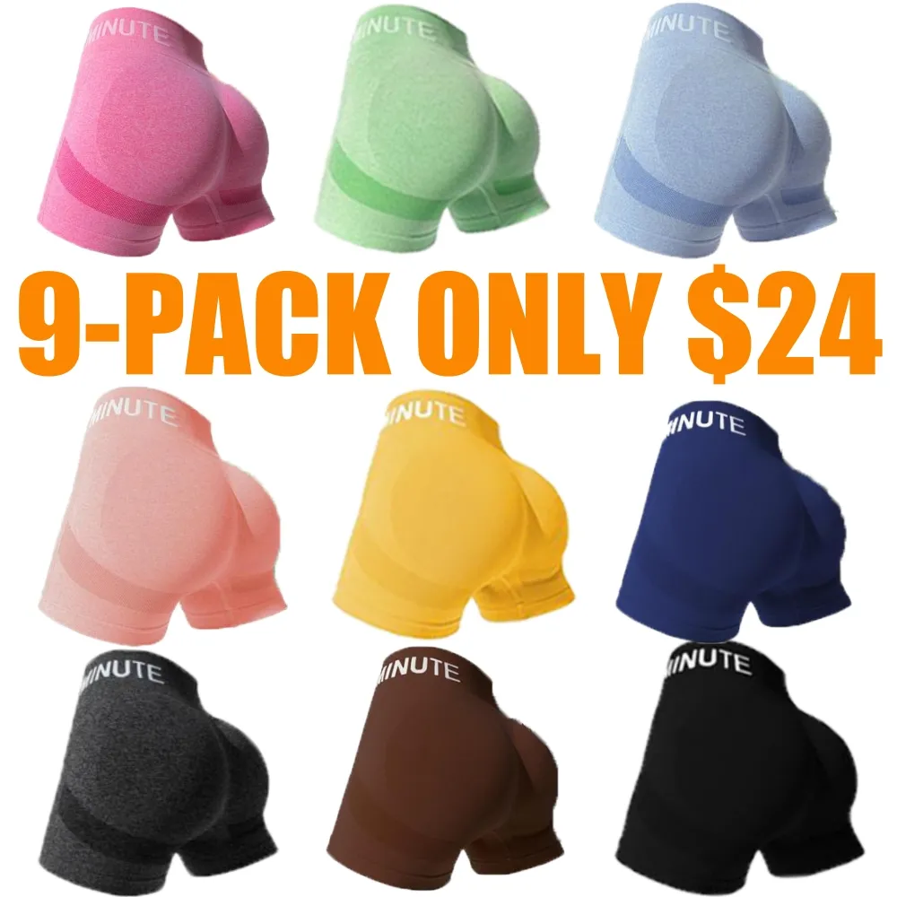 Women's Letter Print High Waist Athletic Sports Shorts (Less than $3!)