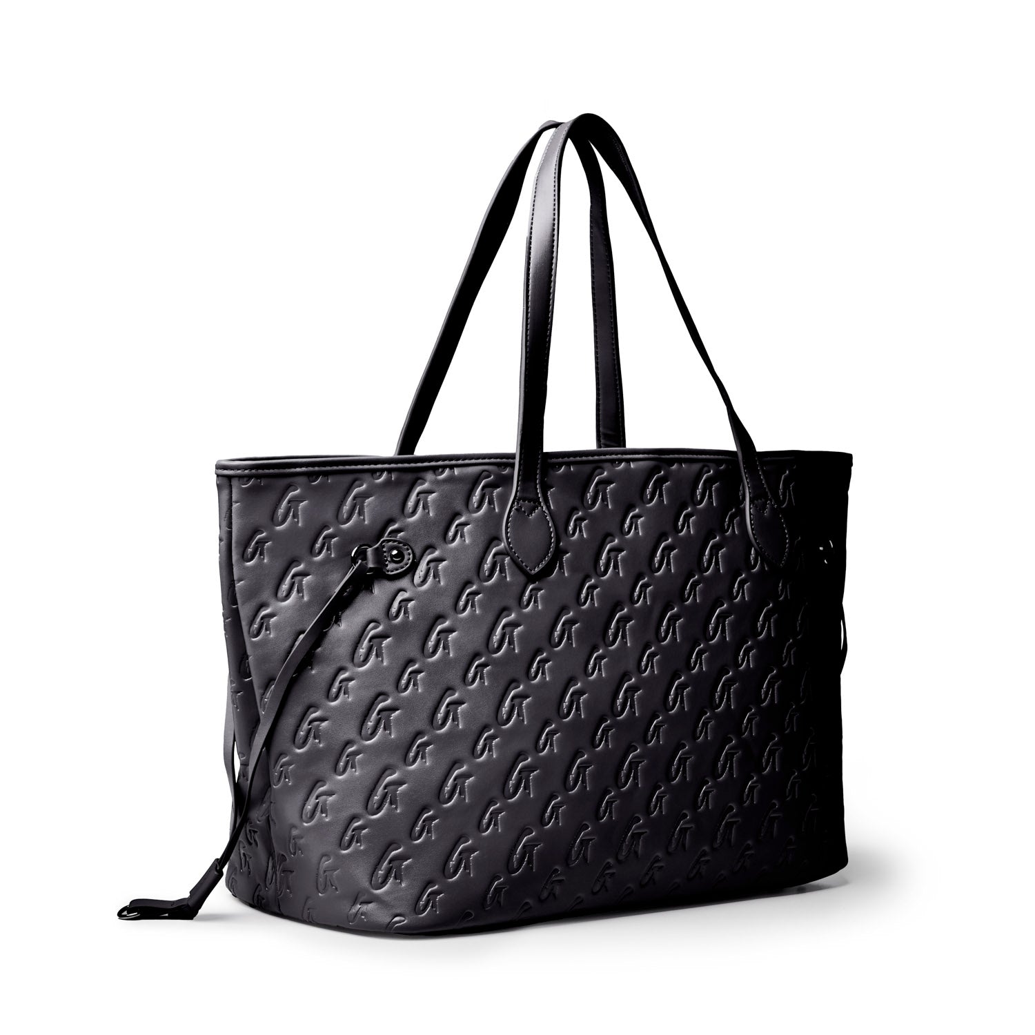 MONOGRAM GLAM TOTE - BLACK BLACK