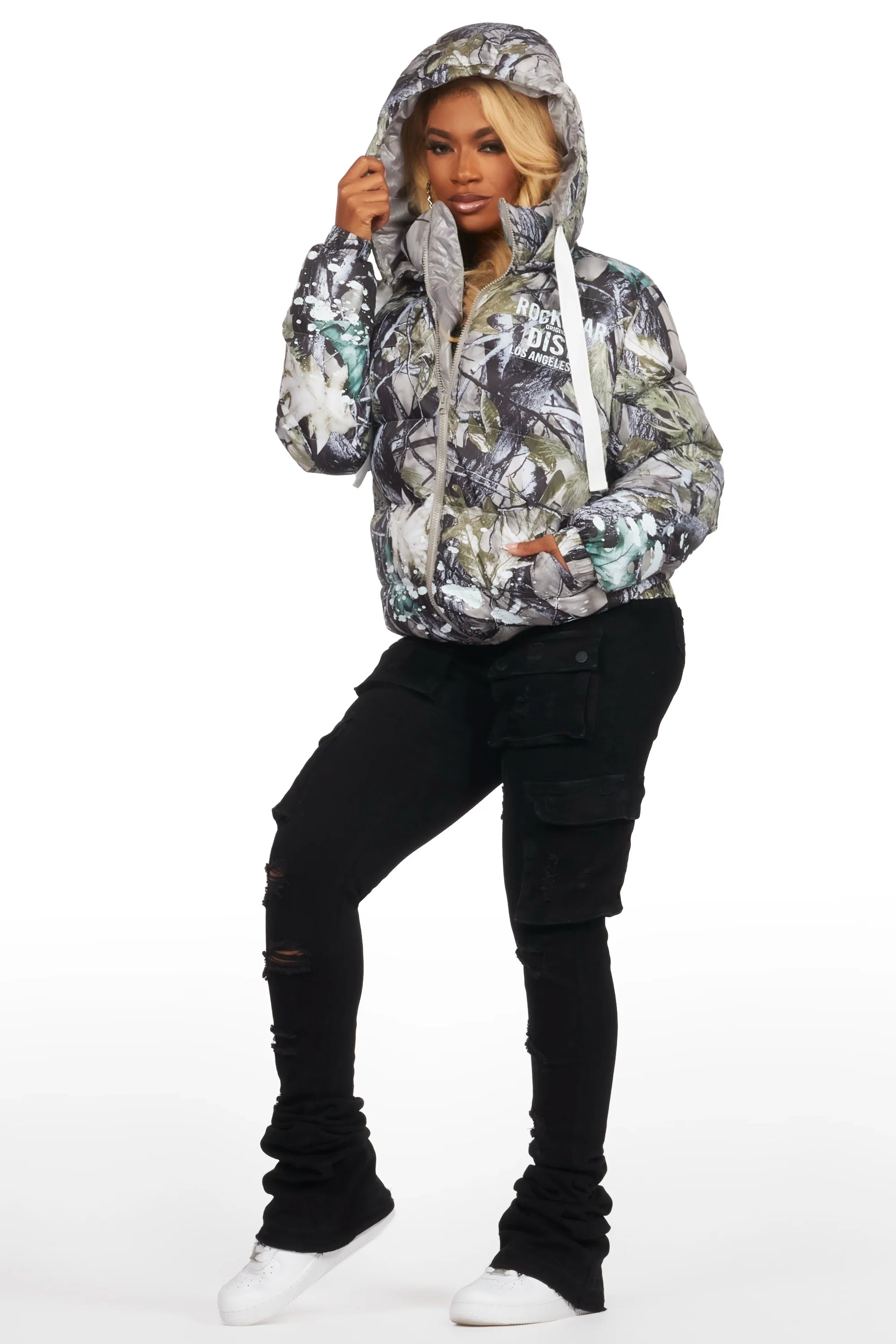 Art Dist. 2.0 Tree Camo Puffer Jacket