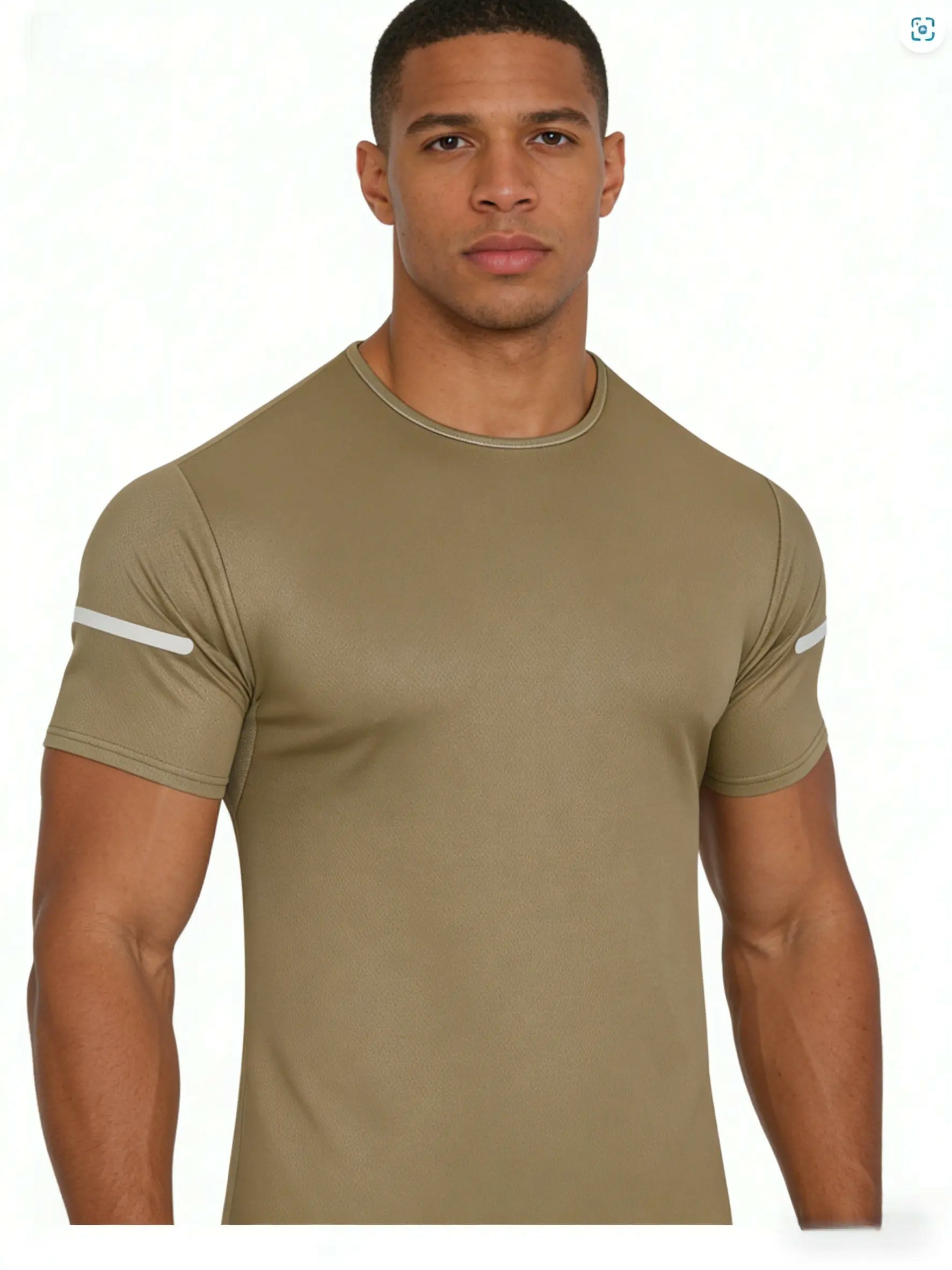 Men's Quick-Dry Reflective Stripe Performance T-Shirt