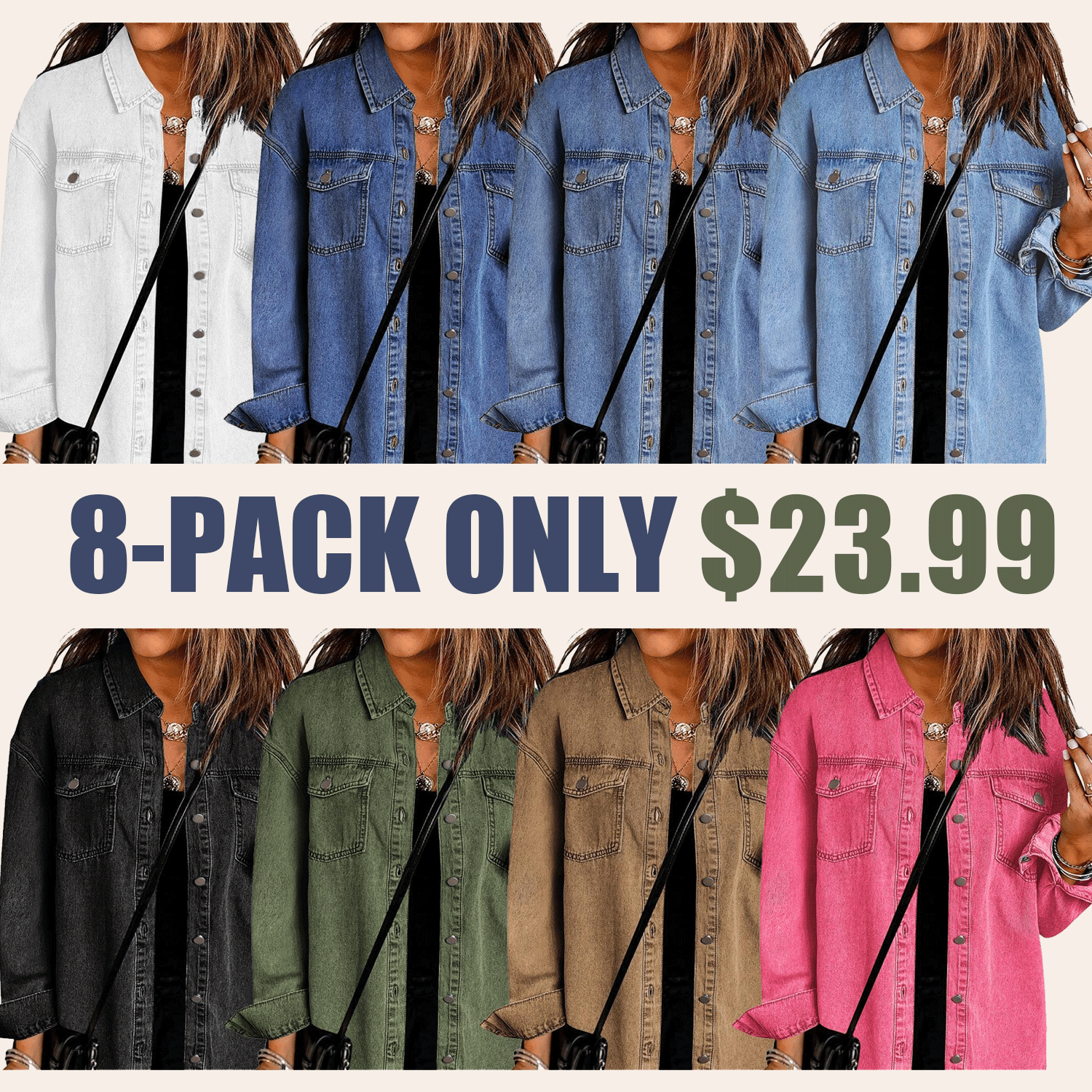 Jean Jackets for Women Ripped Fringe Denim Jean Jacket