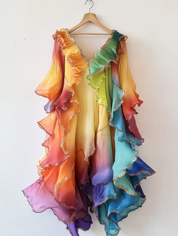 Summer Rainbow Gilded Dress 97a7