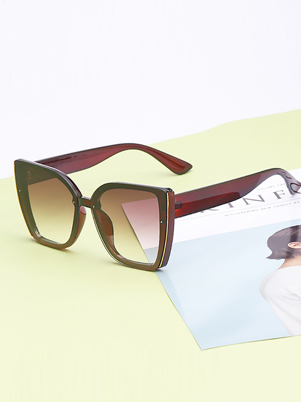 Geometric Sun-Protection Sunglasses Accessories