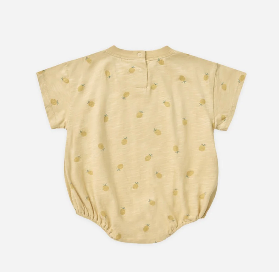 Relaxed Bubble Romper || Pineapple