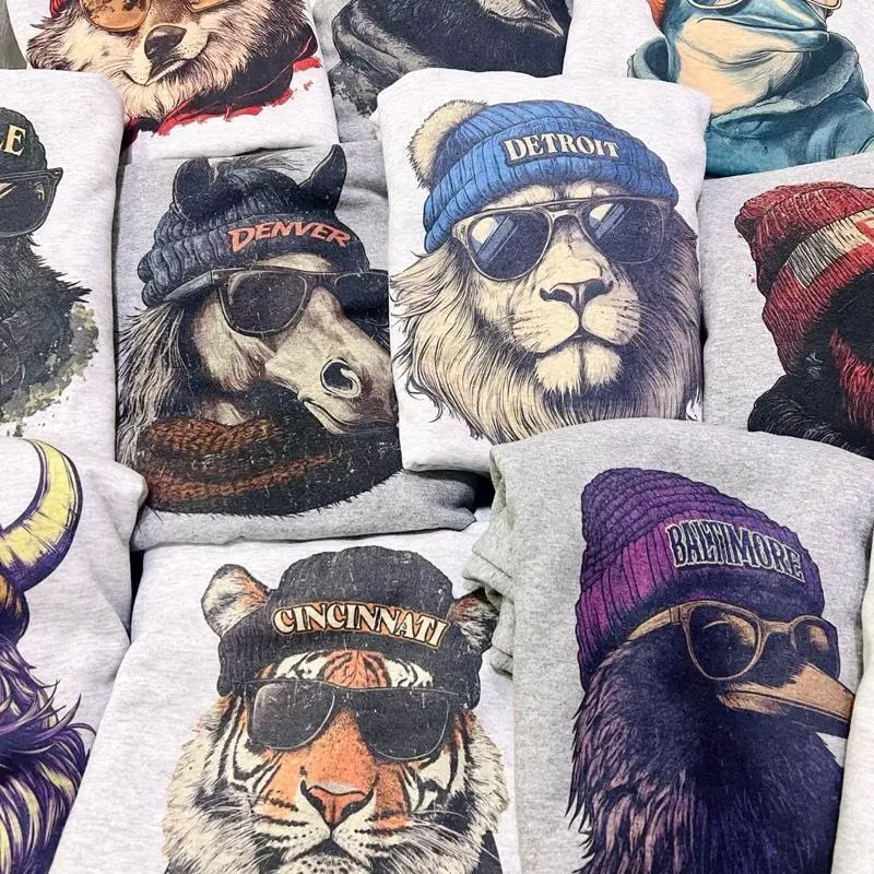 5 FOR $25-🏈Football Graphic Sweatshirt – Game Day Pullover, Casual Sports Crewneck