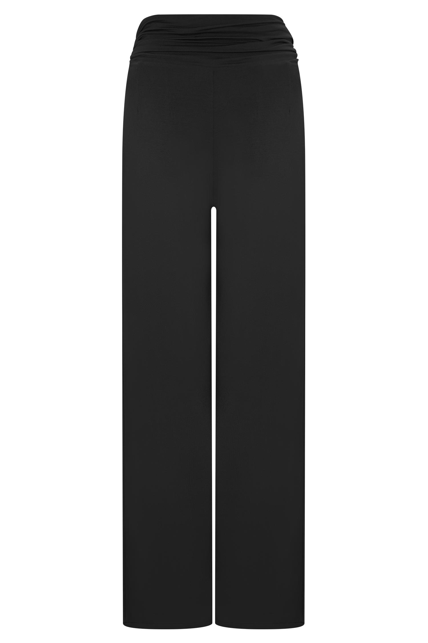 Black Modal Straight Leg Pant