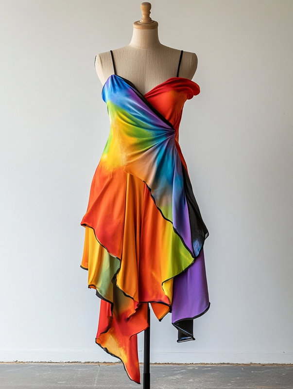 Irregular dress for vacation or daily wear 9c79