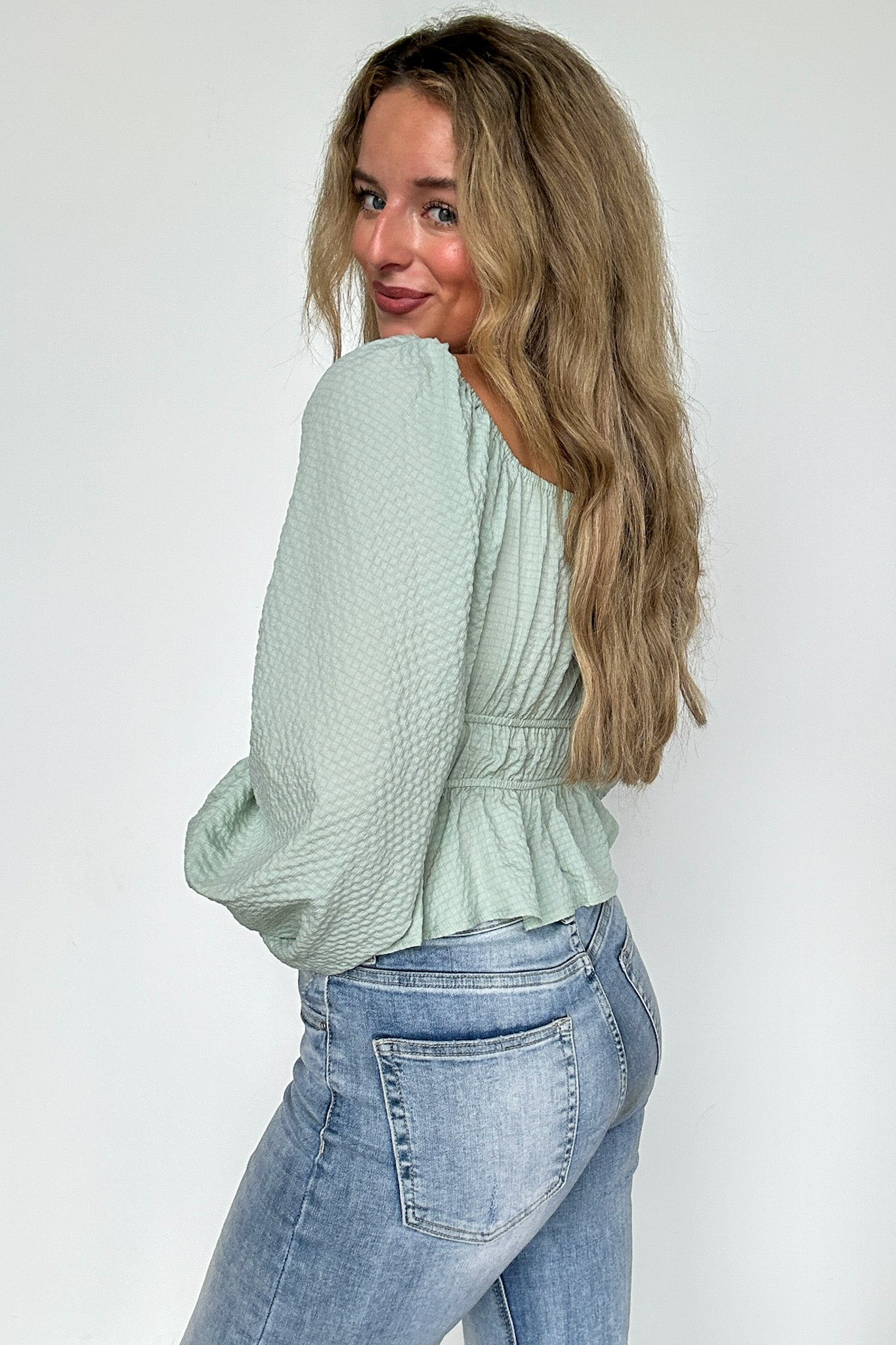 Square Neck Ruched Top