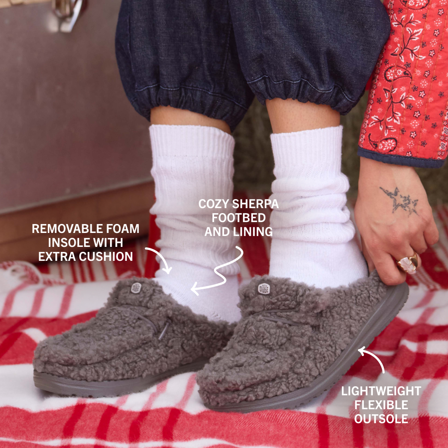 Wendy Slipper - Granite Grey