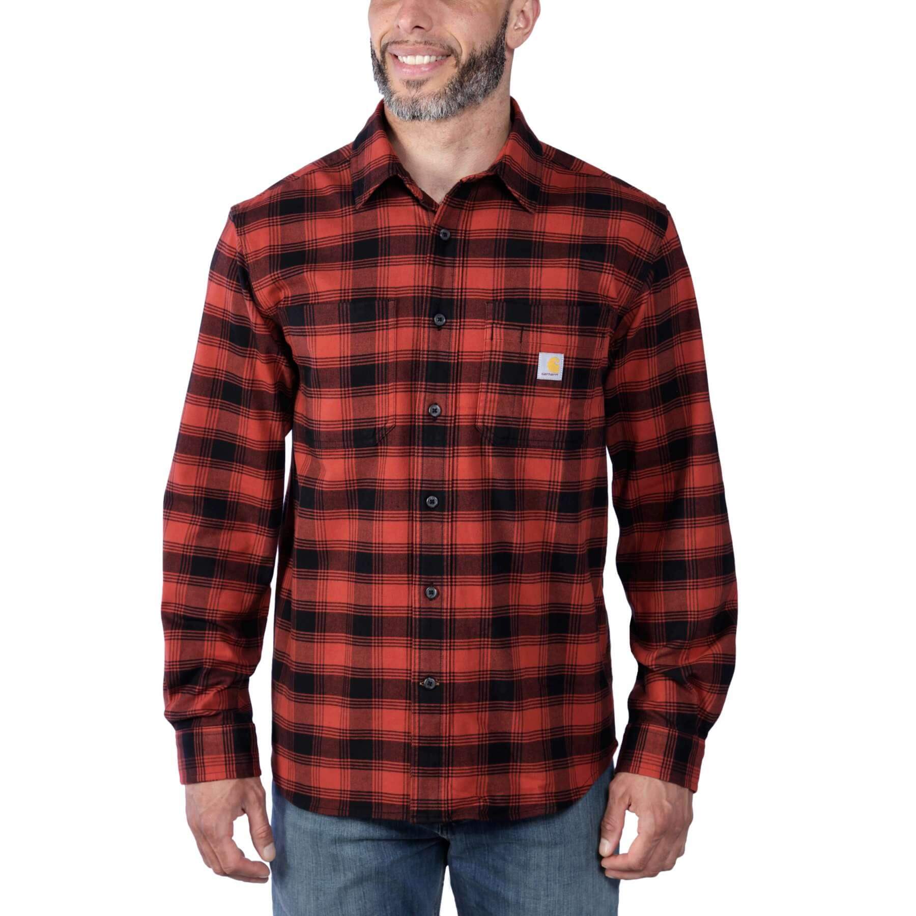 CHT Rugged Flex Midweight Relaxed Fit Flannel Long-Sleeve Plaid Shirt 105945
