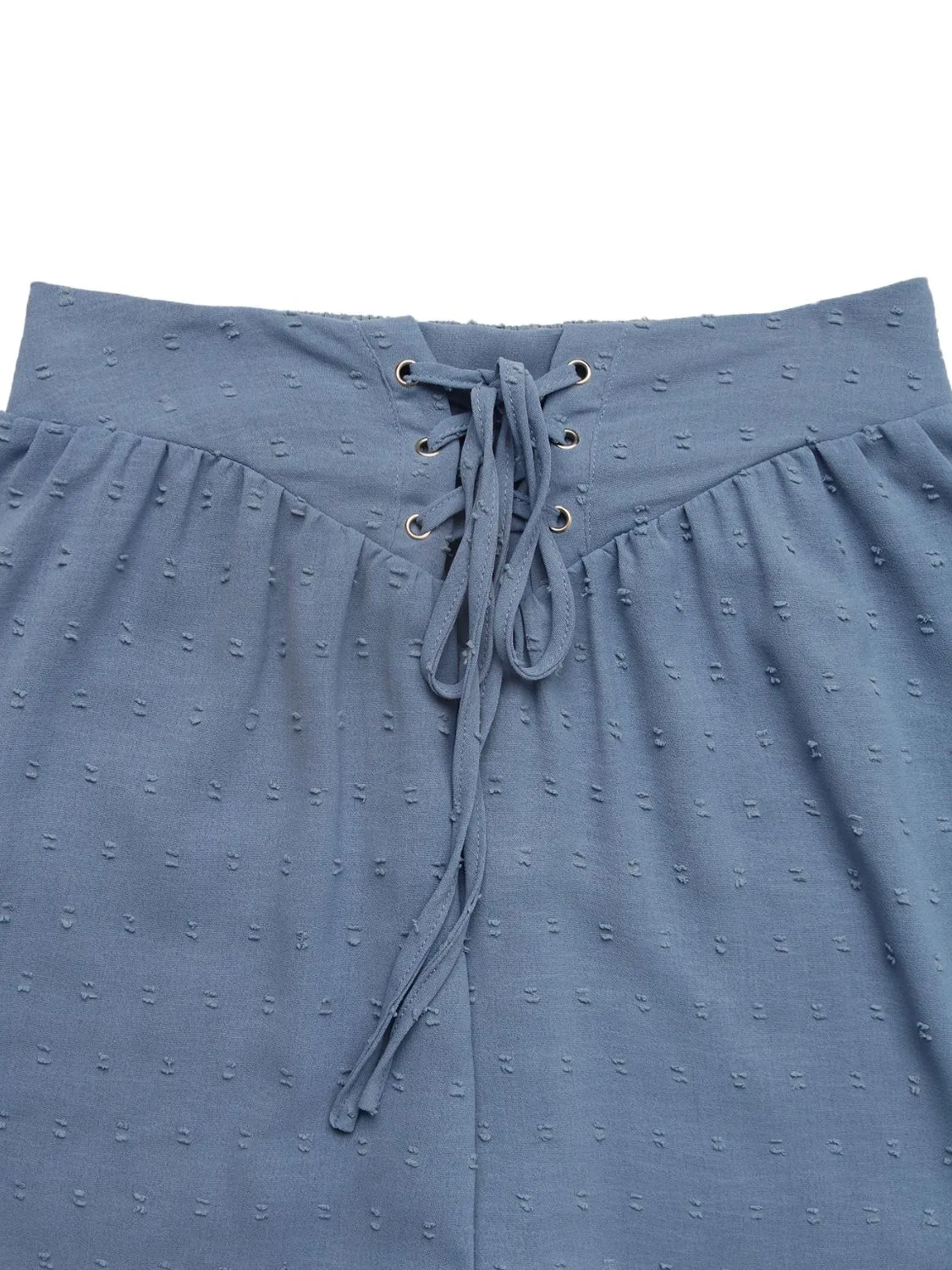 Swiss Dot Lace Up Shorts