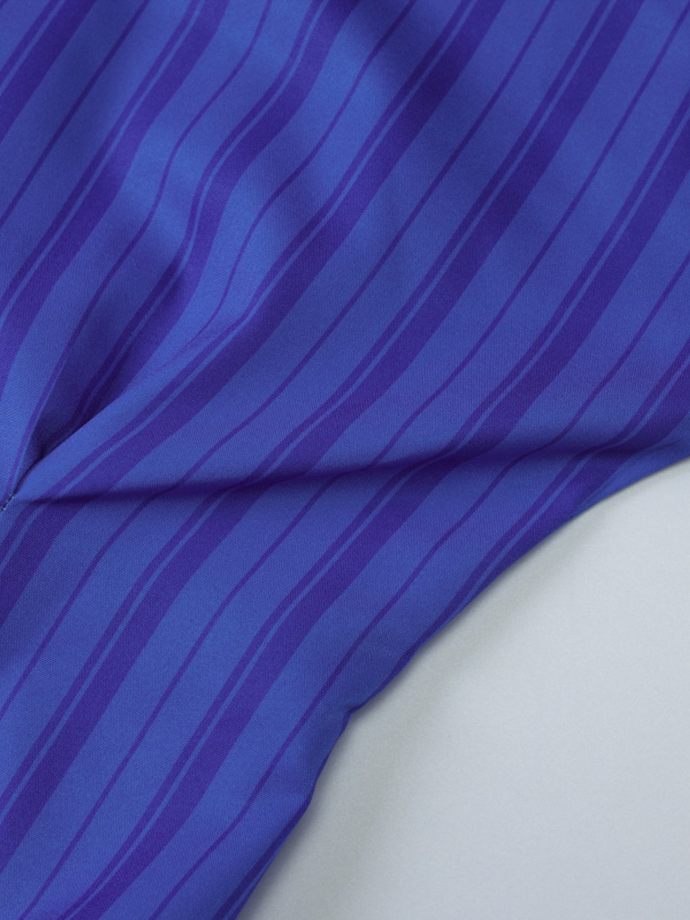 Striped Button-Down Mini Dress