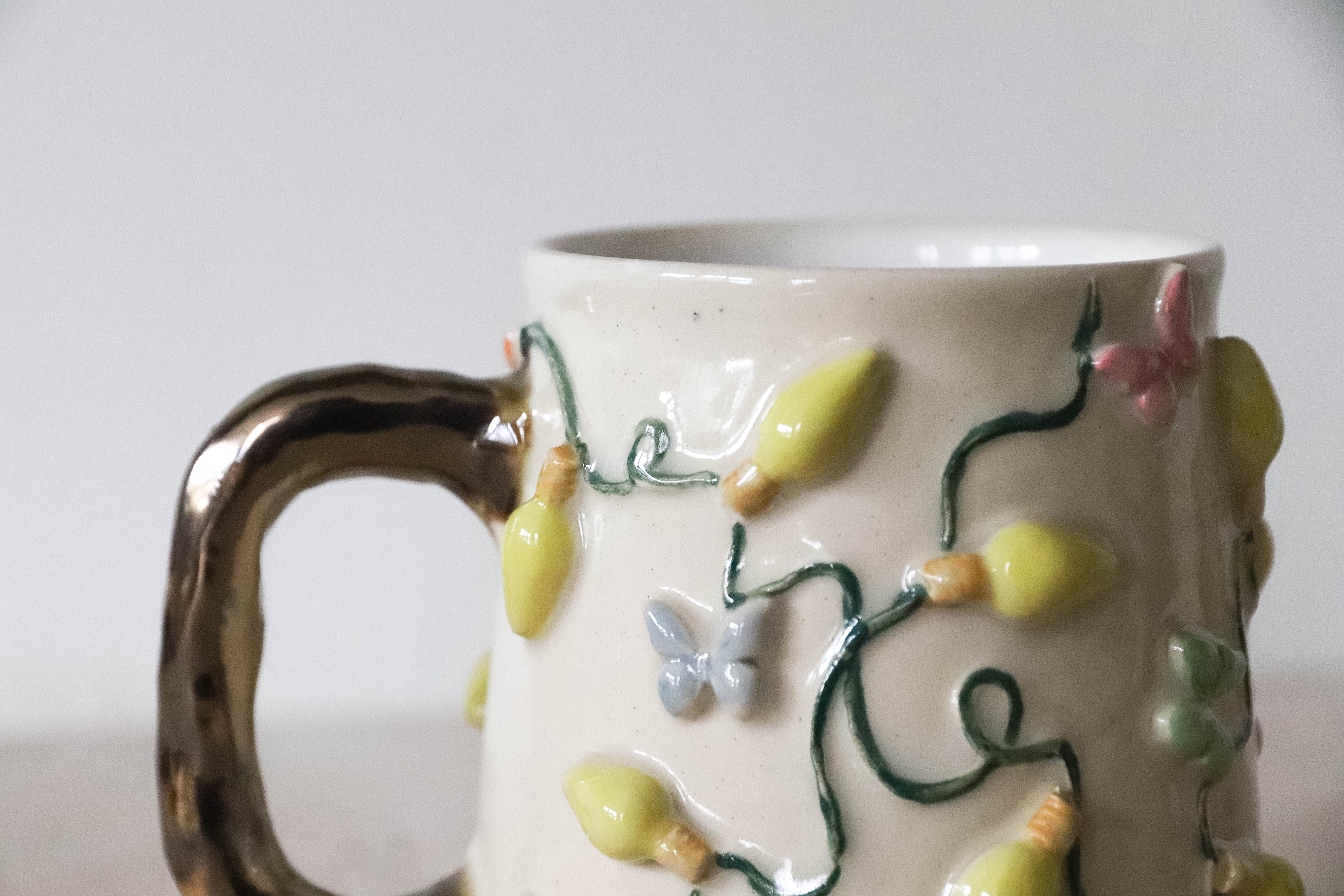 Butterfly Fairy Lights Stoneware Mug