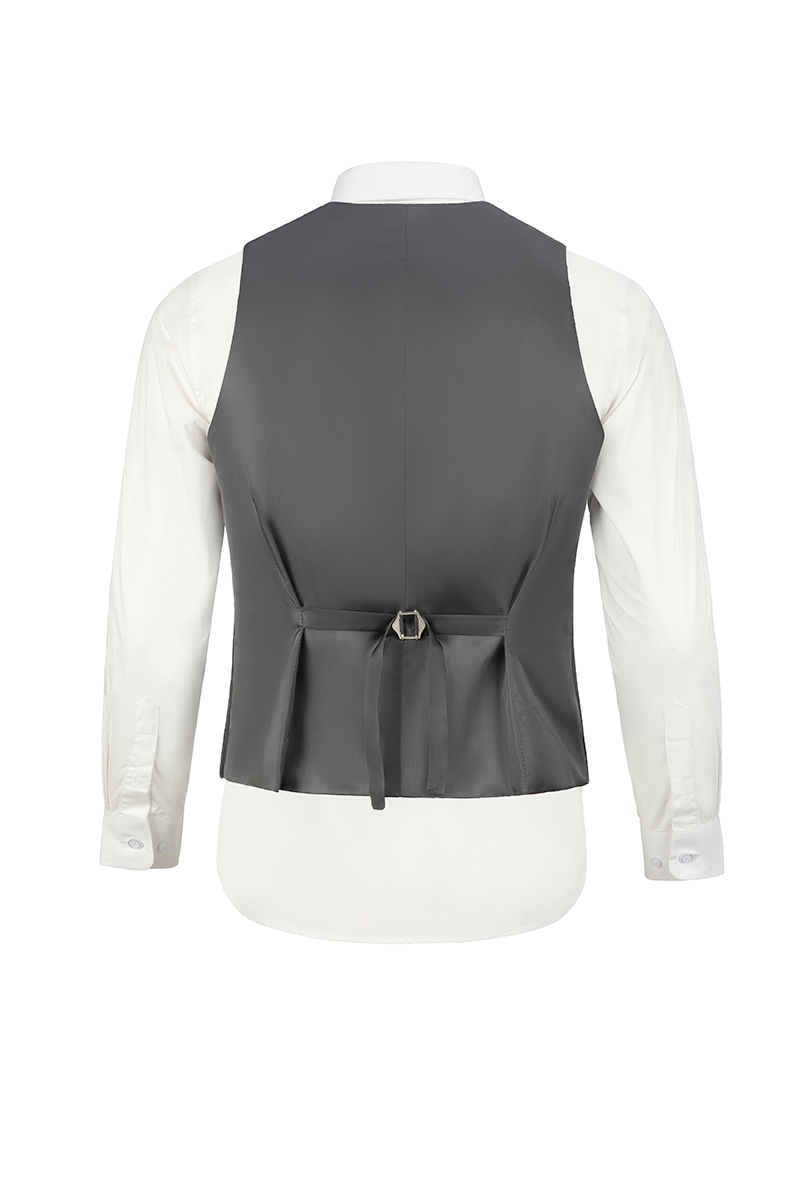 Men's Mixed Material Suit Vest