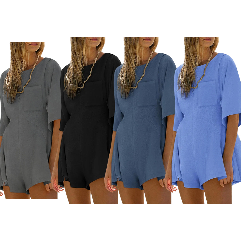 Women's Casual Short Sleeve Romper
