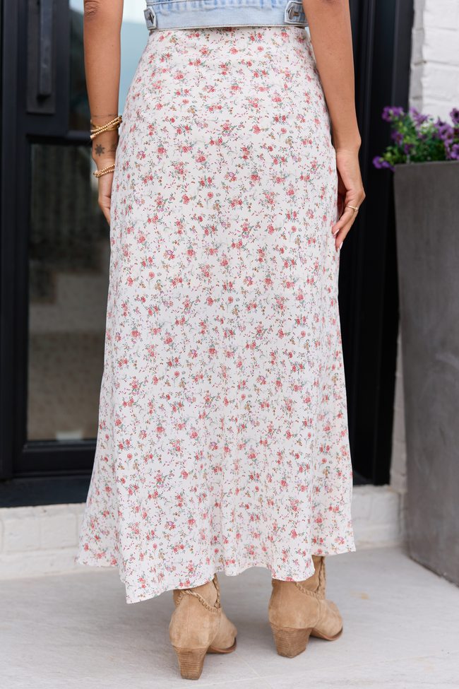 Holland Ivory Floral Maxi Skirt