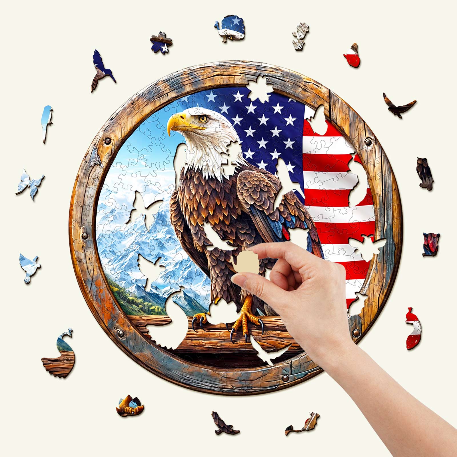 Bald Eagle Wooden Jigsaw Puzzle