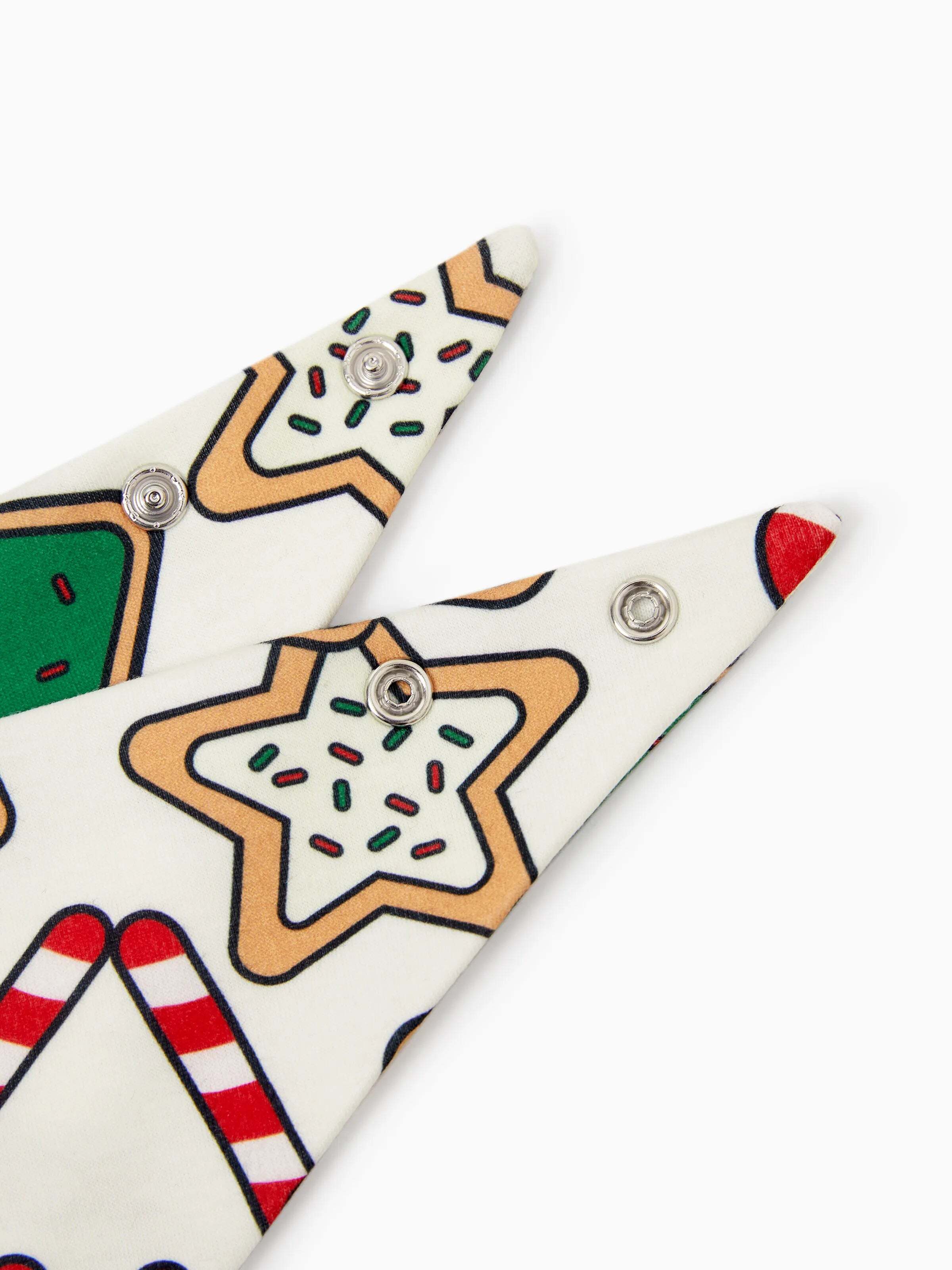 Christmas Matching Family Pajamas Set Christmas Tree Print Red and Apricot PJS with Christmas Socks Apricot