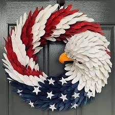 Brave Wings Wreath Eagle Wreath Independence Day Decorations