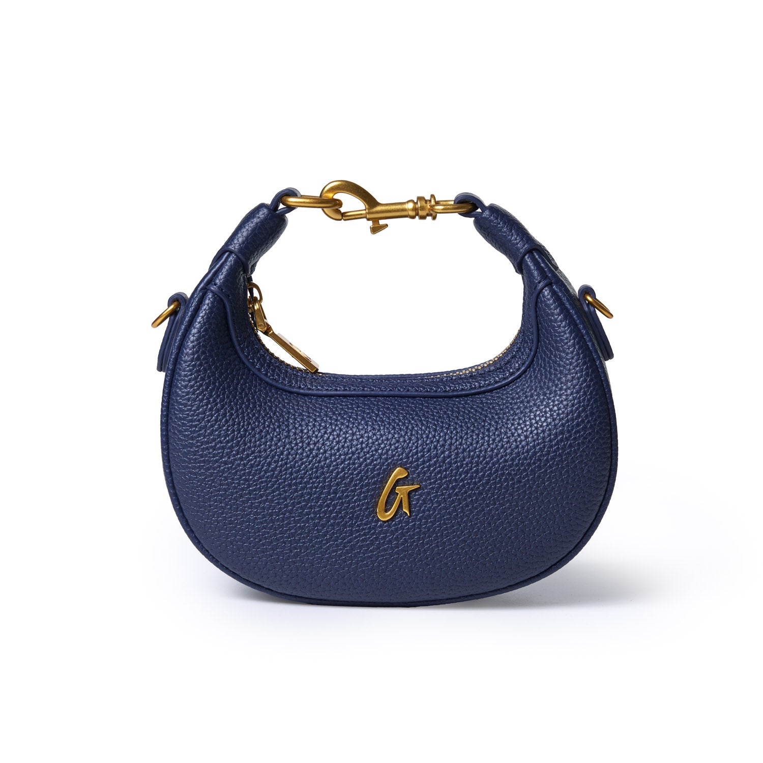 NANO PEBBLE HOBO BAG - NAVY