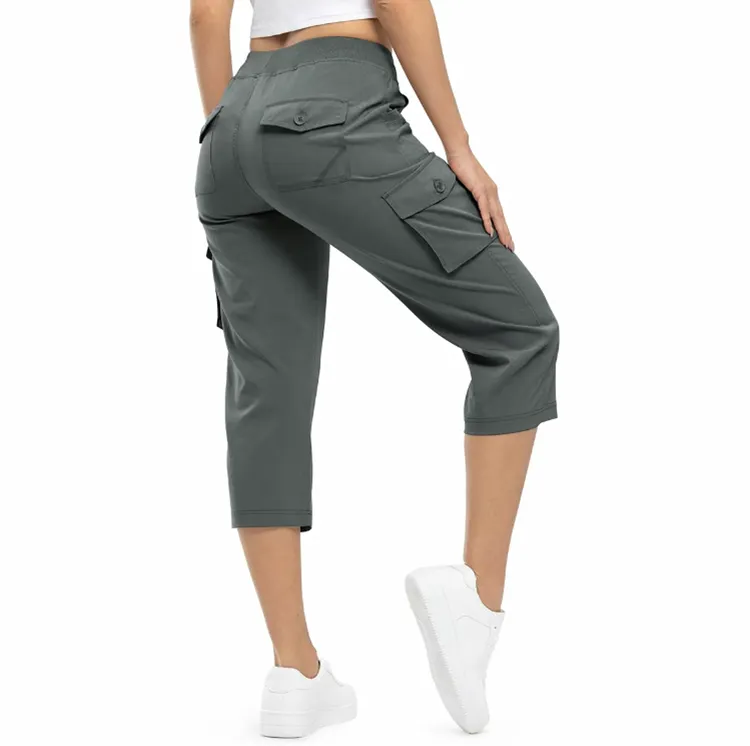 Women's Outdoor Cargo Capris – Lightweight Loose Shorts