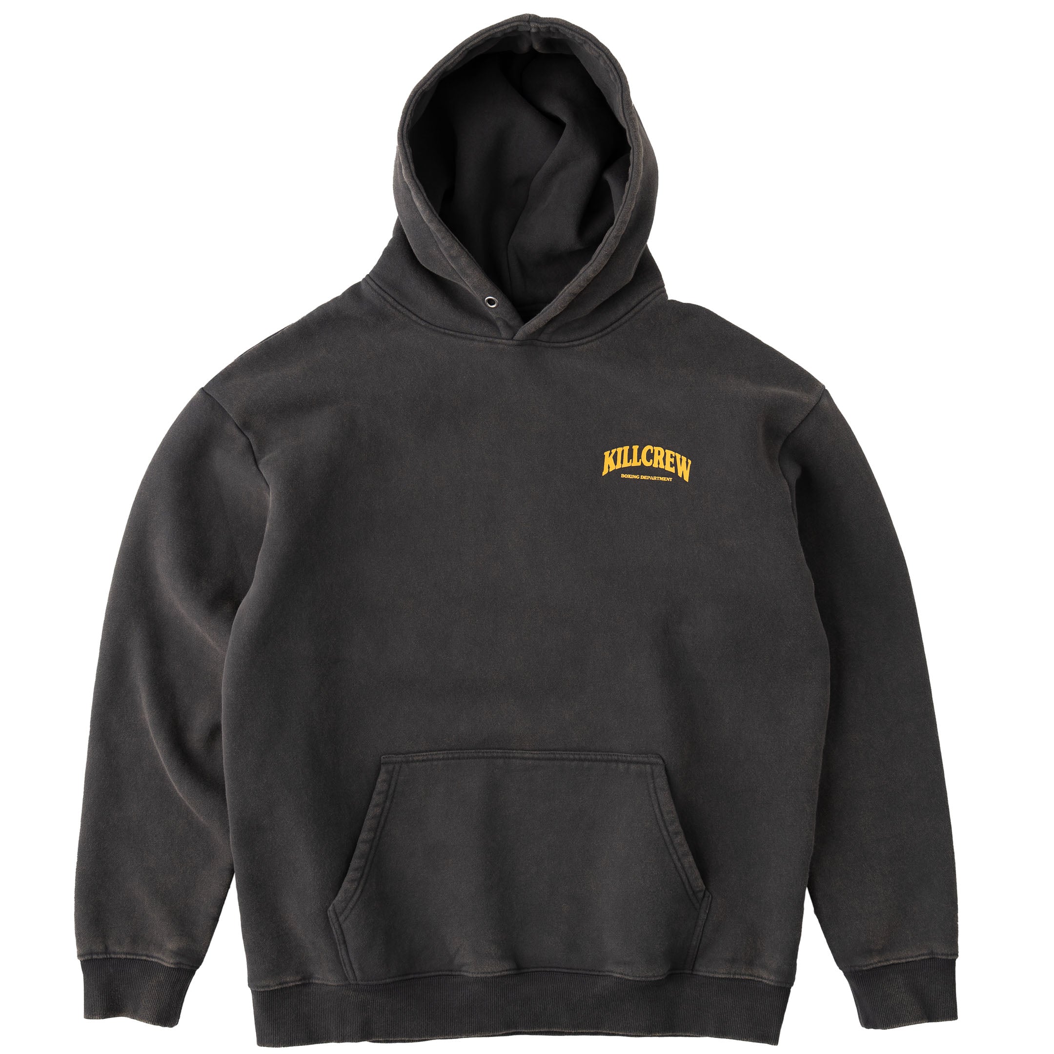 OVERSIZED LUX BOXING DEPARTMENT HOODIE - GUNMETAL / GOLD