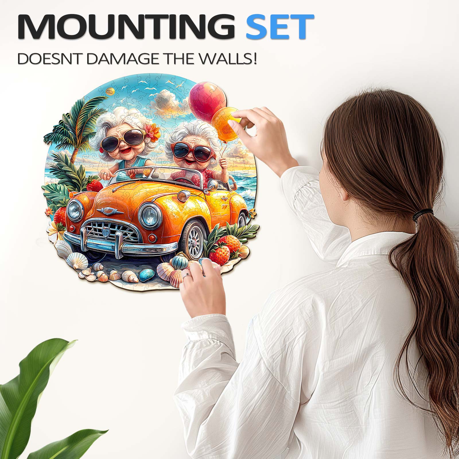 Happy grandma Wooden Jigsaw Puzzle