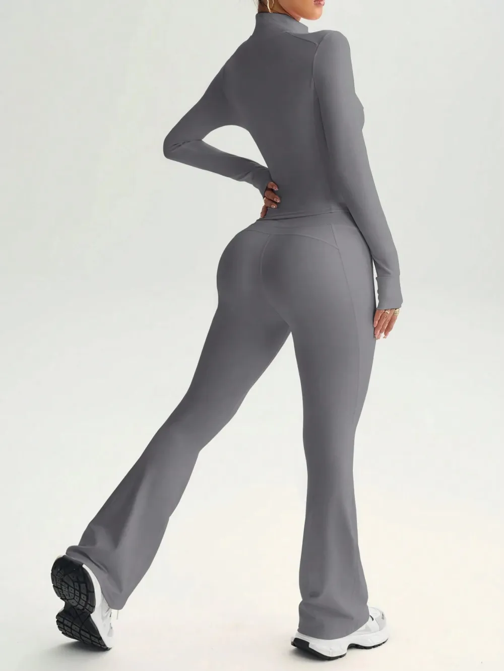 Women's Street Style 2-Piece Bodycon Activewear Set