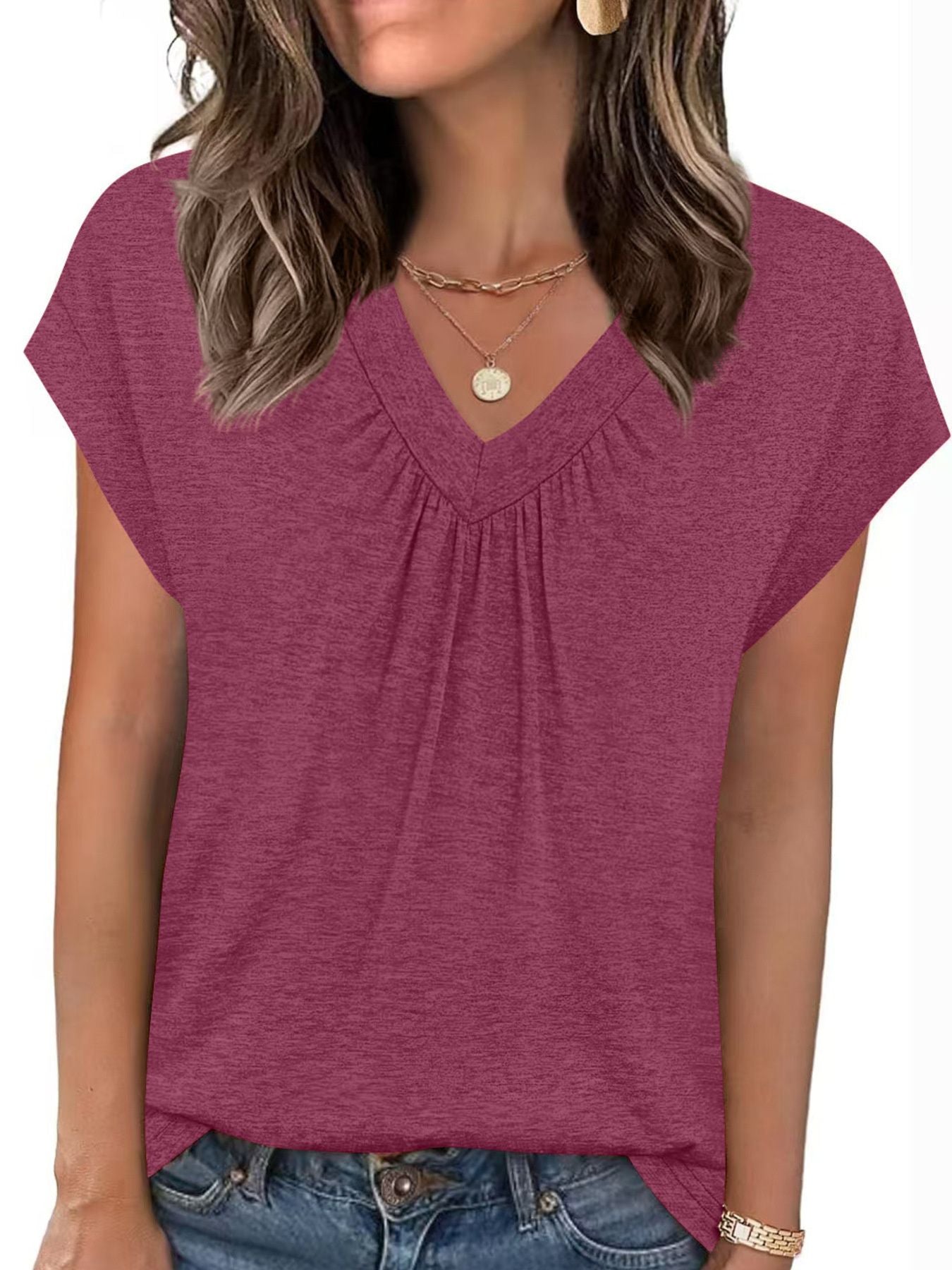 V-Neck Relaxed Fit T-Shirt