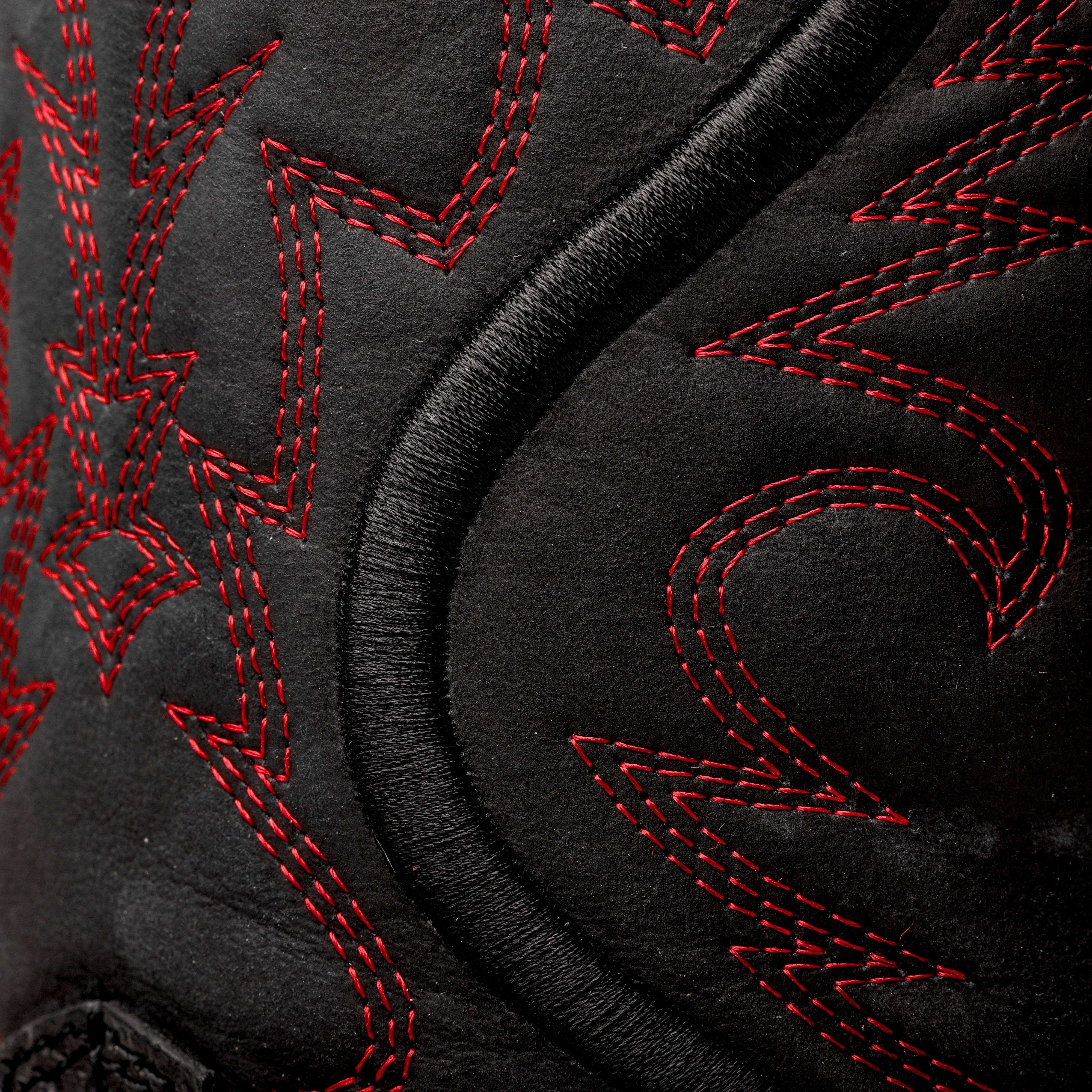 Black Caiman Neck Leather Boots With 3D Lightweight Sole - Composite Toe