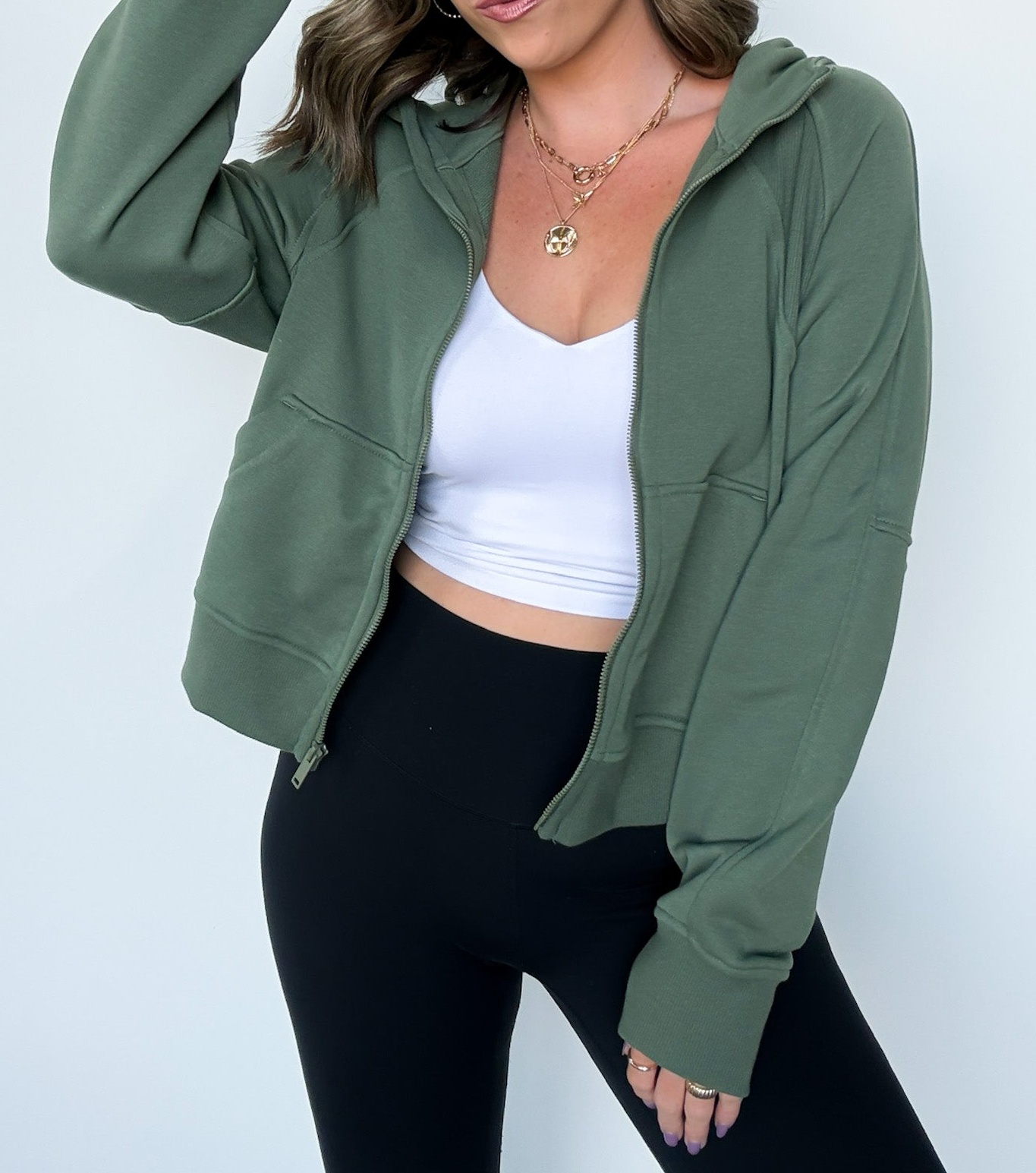 French Terry Zip Up Hoodie