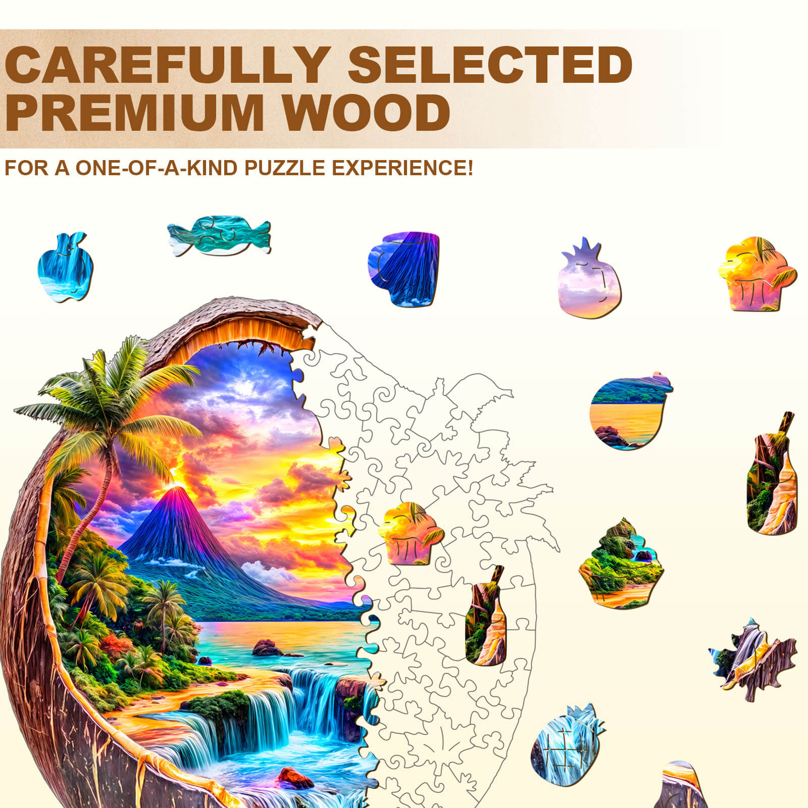 Coconut Dream Wooden Jigsaw Puzzle