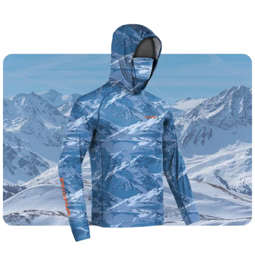 Men's UPF 100+ Performance Cooling Hoodie with Gaiter