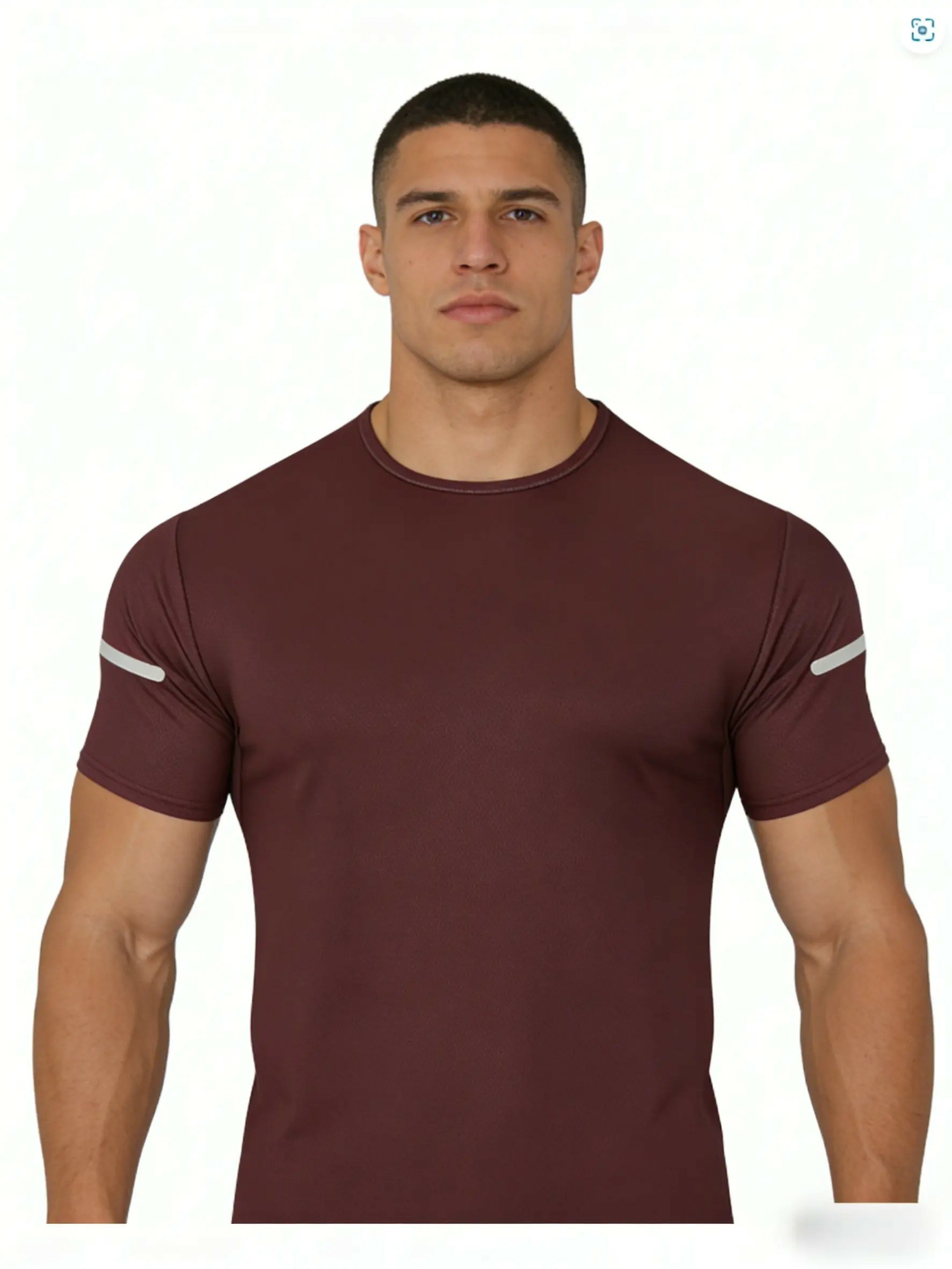 Men's Quick-Dry Reflective Stripe Performance T-Shirt
