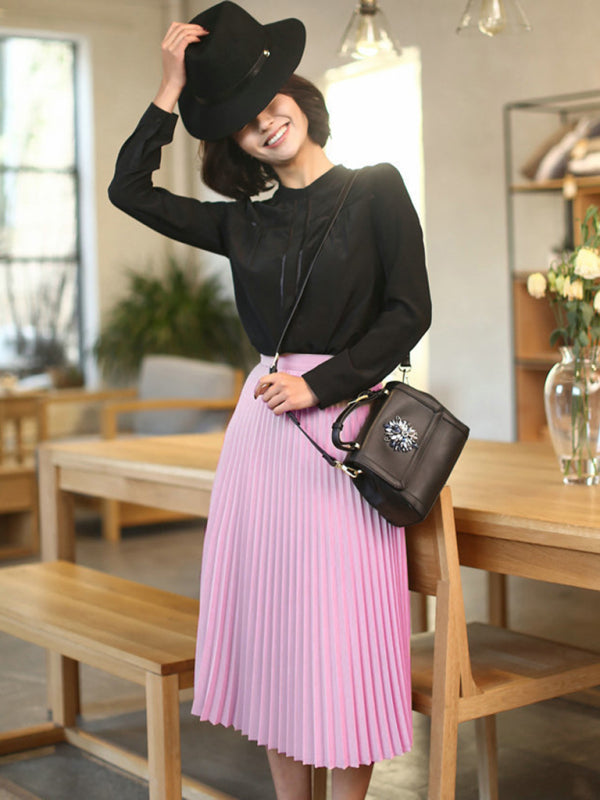 A-Line Skirt Midi Skirt