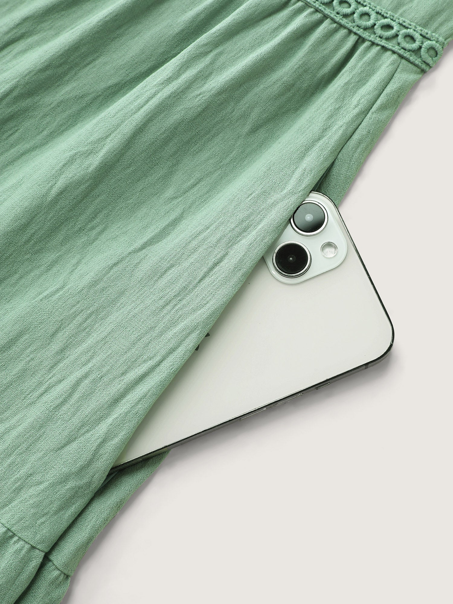 Lace Trim Sleeveless Tiered Maxi Dress