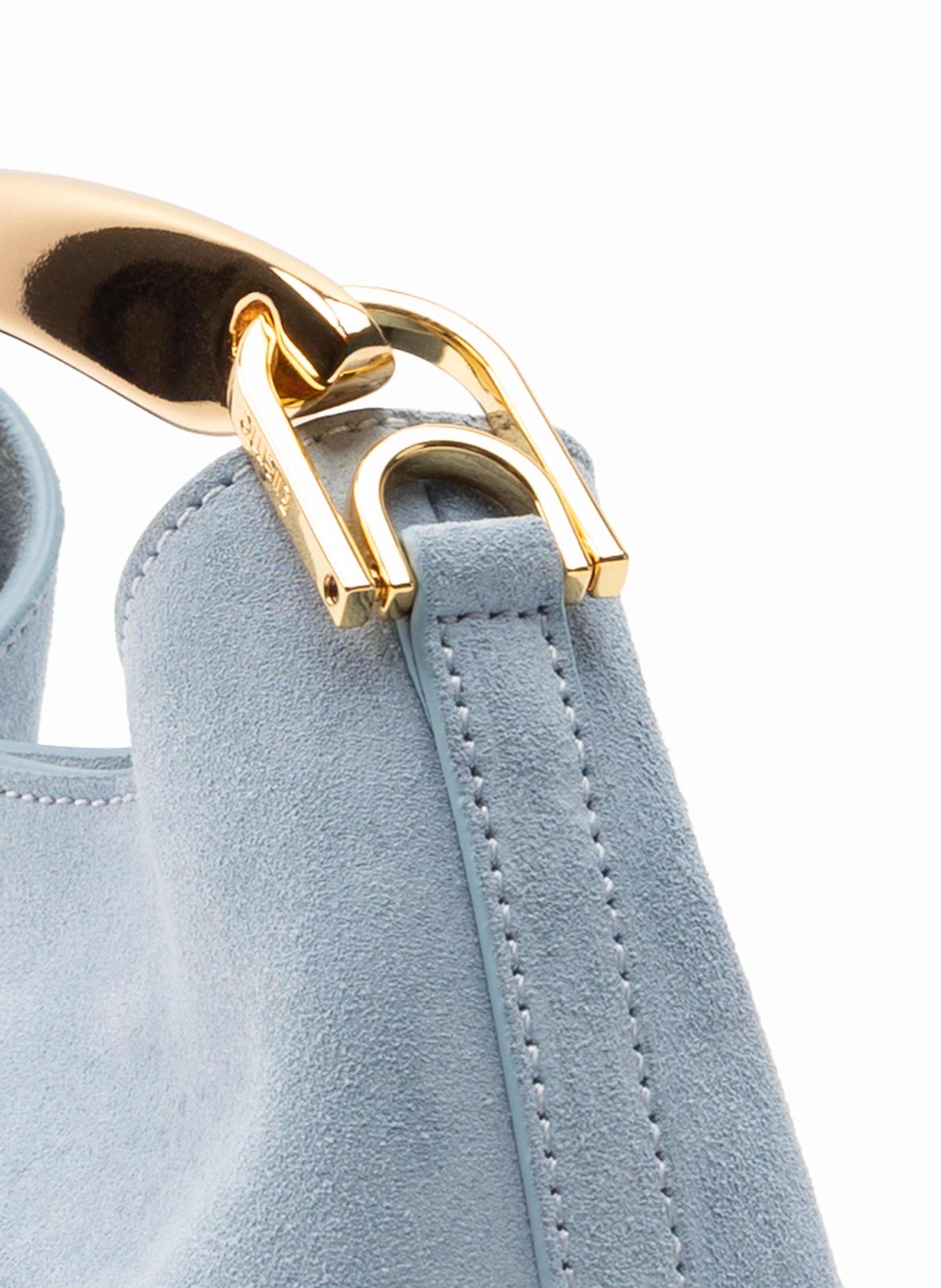 Mini Boomerang Suede Light Blue Clearance Sale 85%OFF