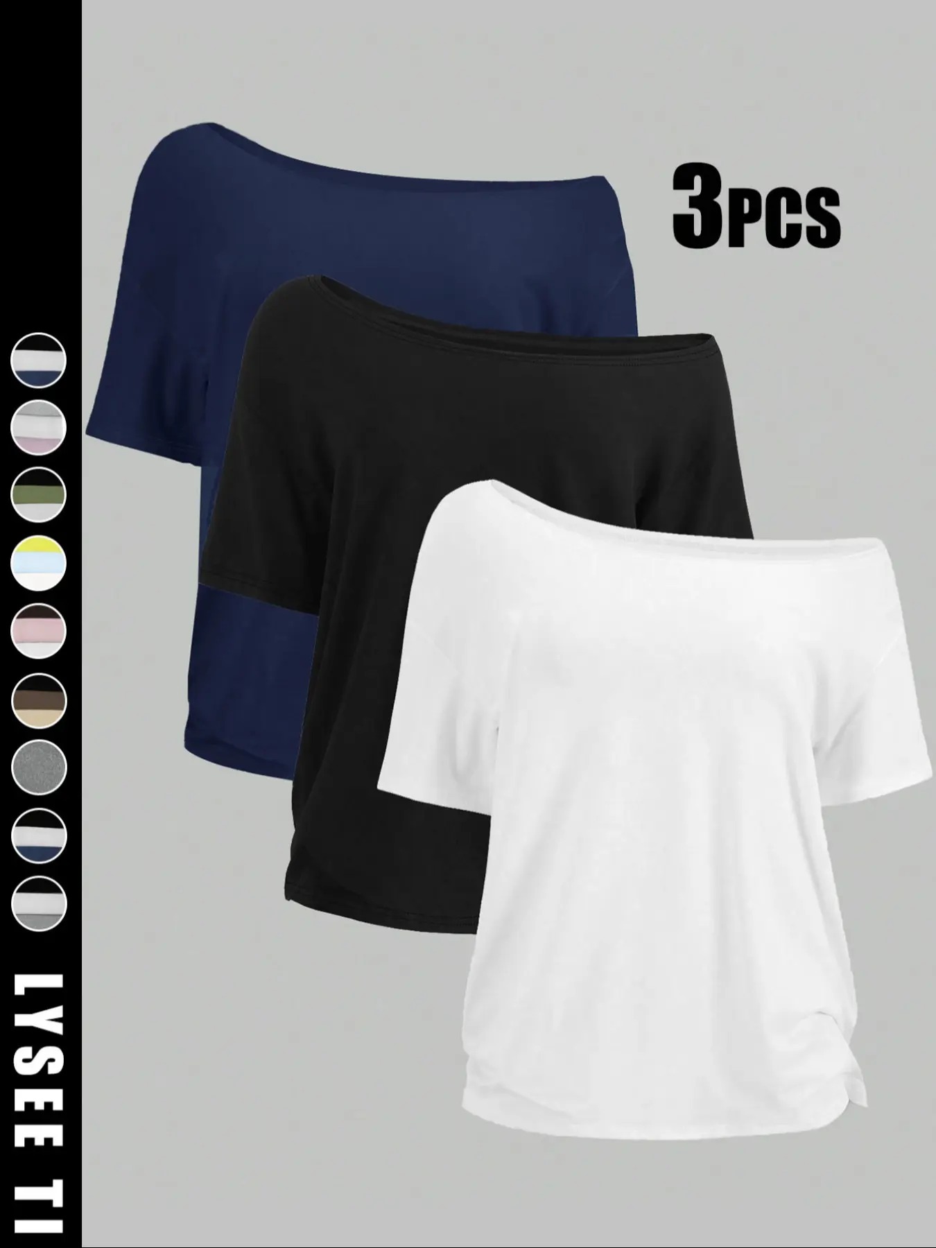 Women’s Everyday Solid Color Basic Tee – Casual Short Sleeve Shirt