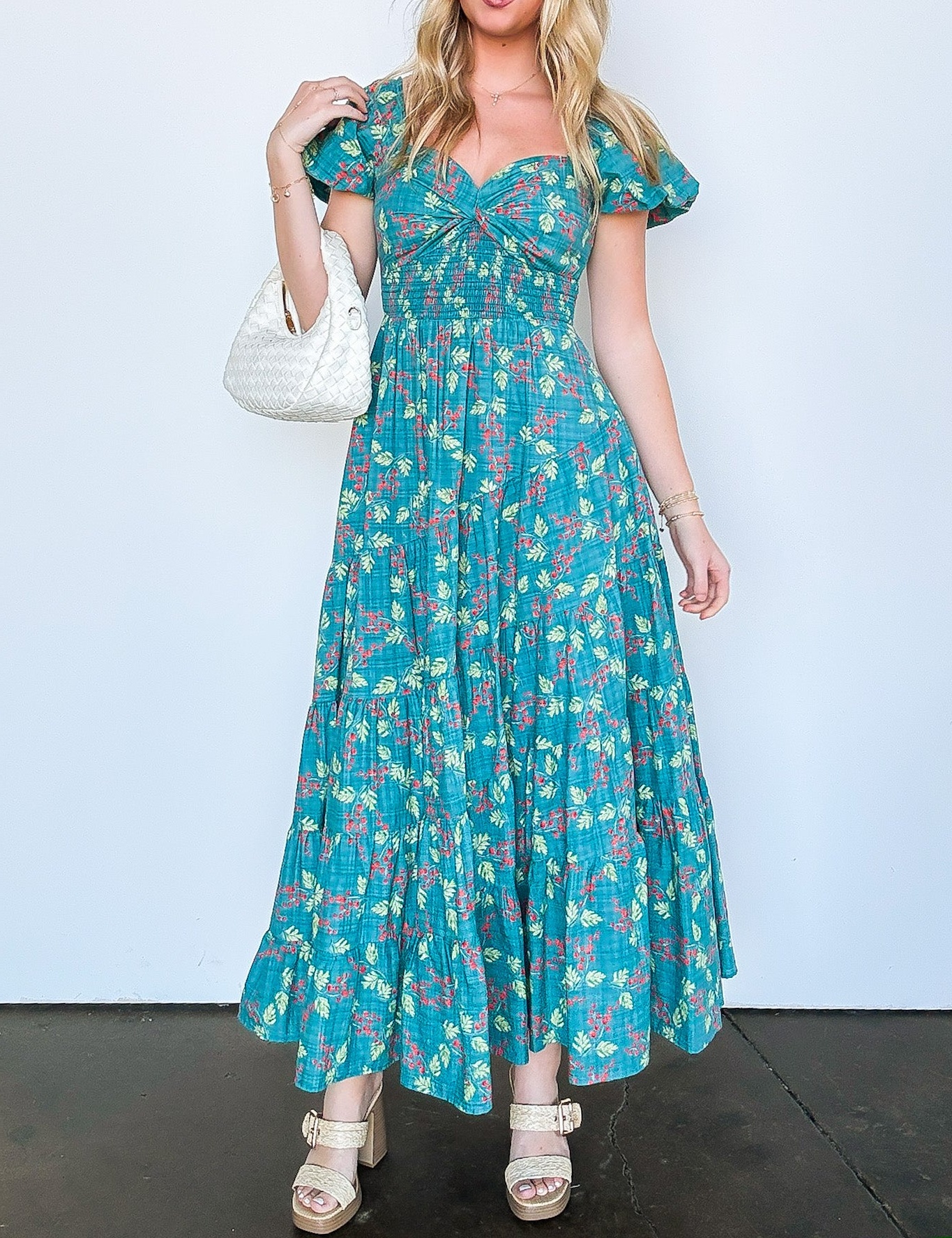 Sensationally Sweeter Floral Tiered Maxi Dress
