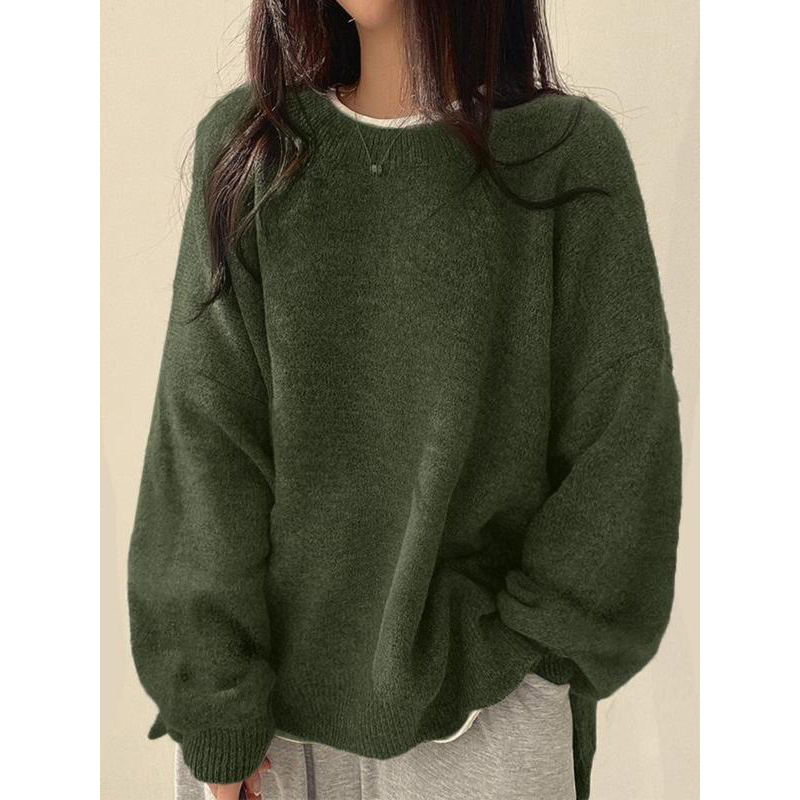 Cozy Split Hem Knit Sweater