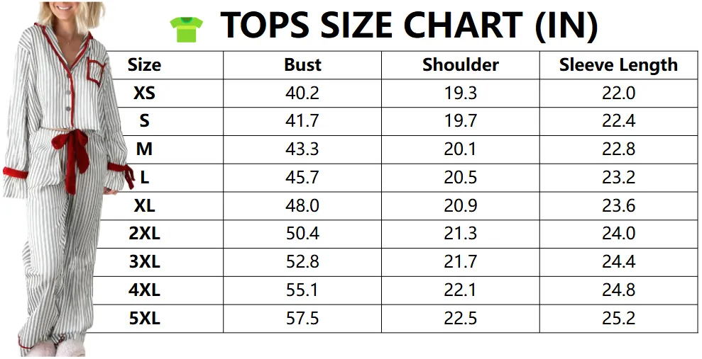 Womens Striped Pajama Set