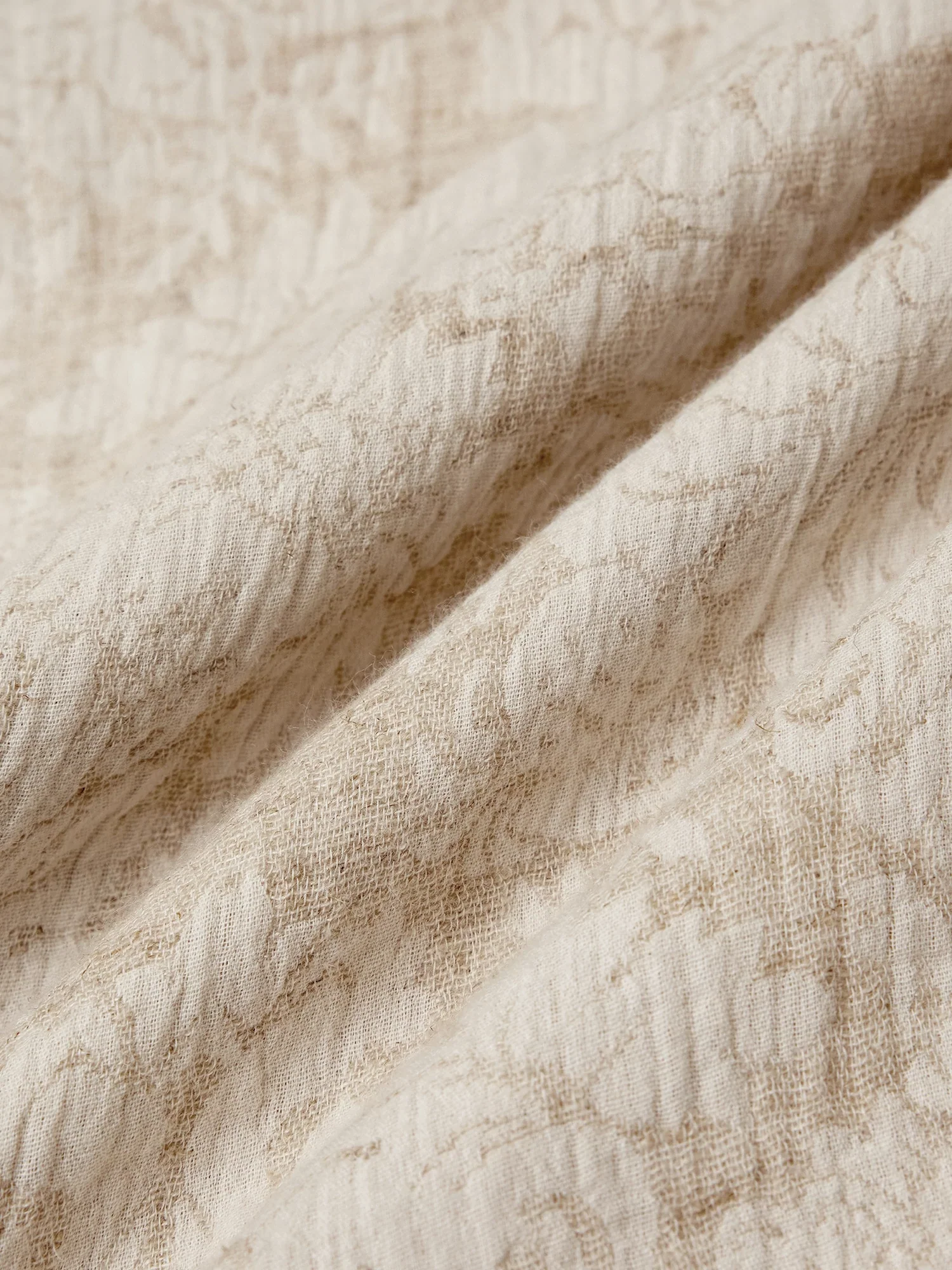 Cotton & Linen Jacquard Suit Pants