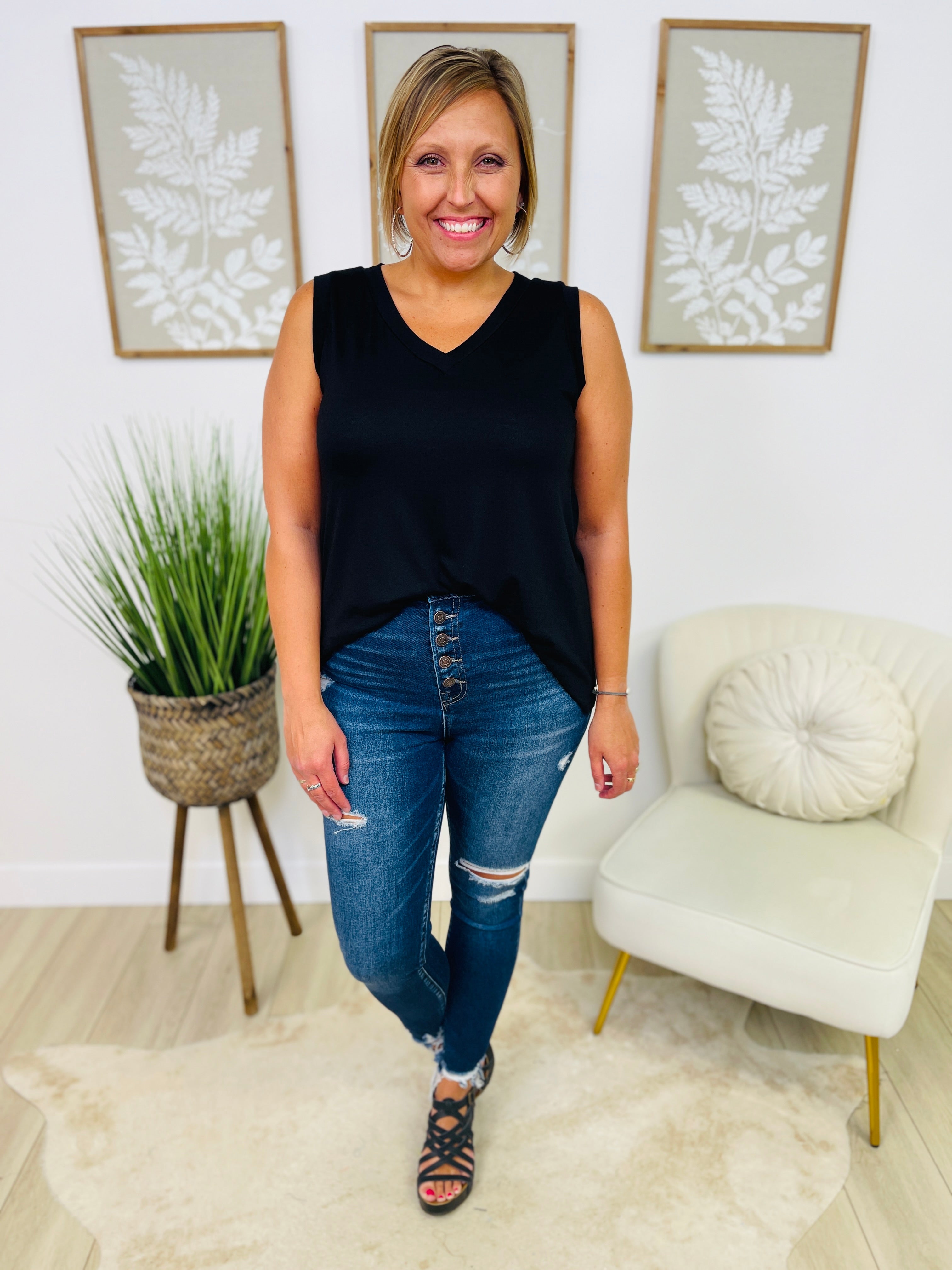 DOORBUSTER! I Like Big Button Fly Skinny Jeans