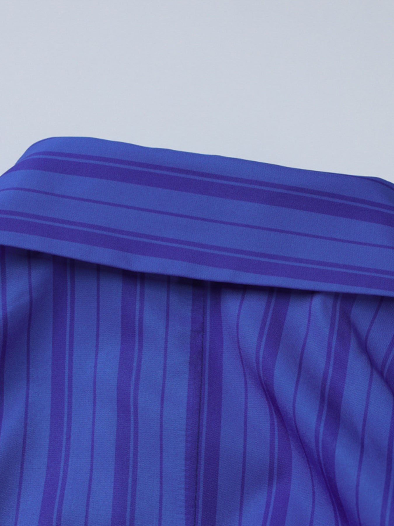 Striped Button-Down Mini Dress