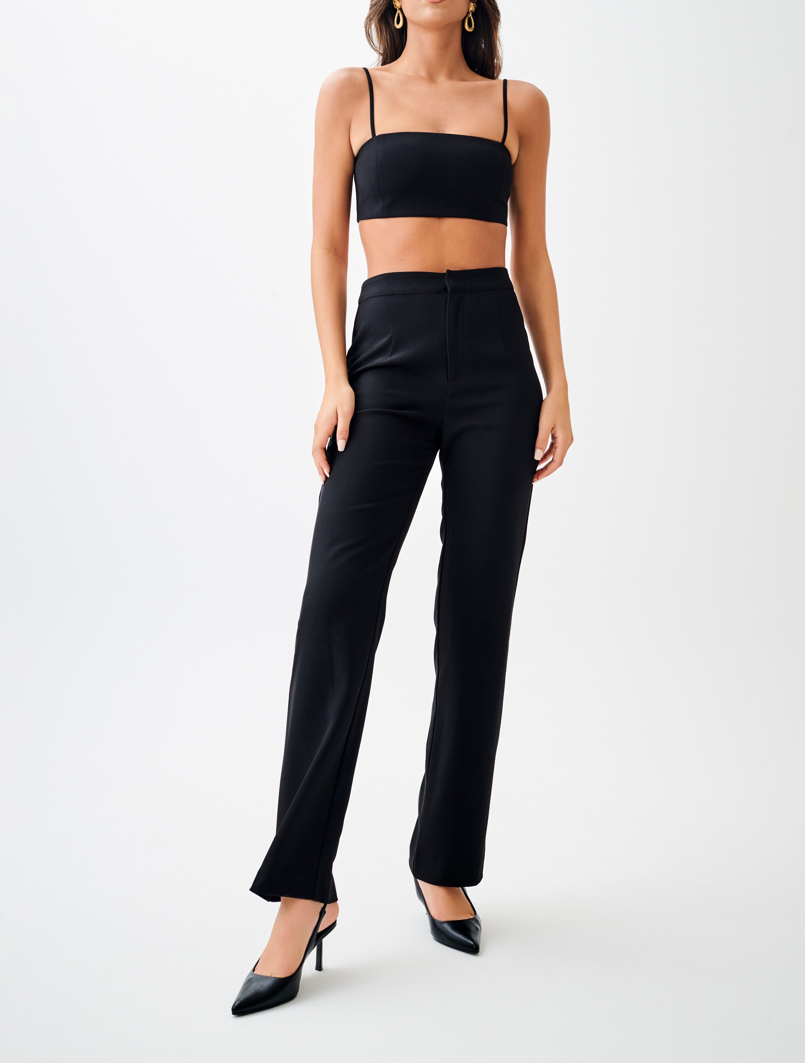 Black Straight Leg Pant